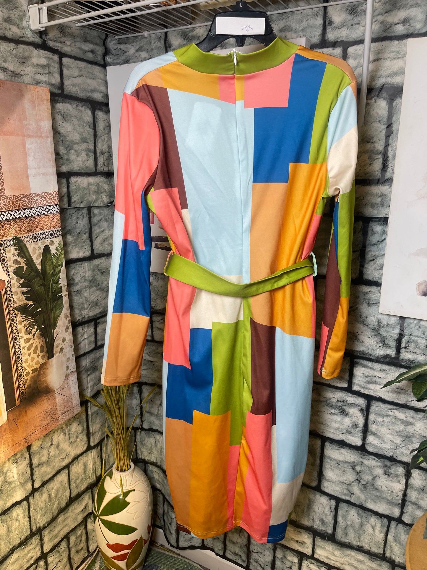ChicMe Colorful Dress Women sz XL