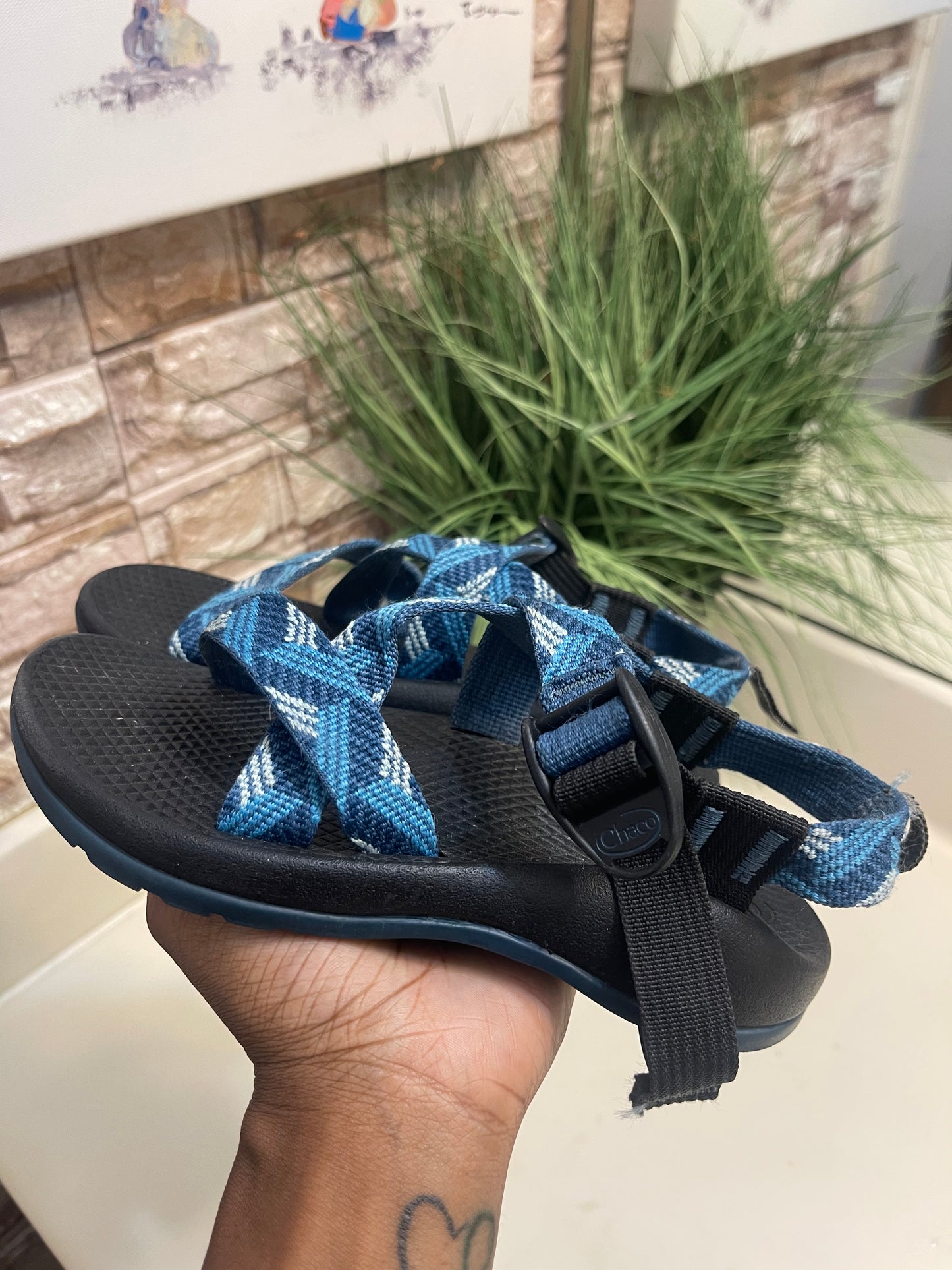 Chaco Blue Sandals Boys sz 1