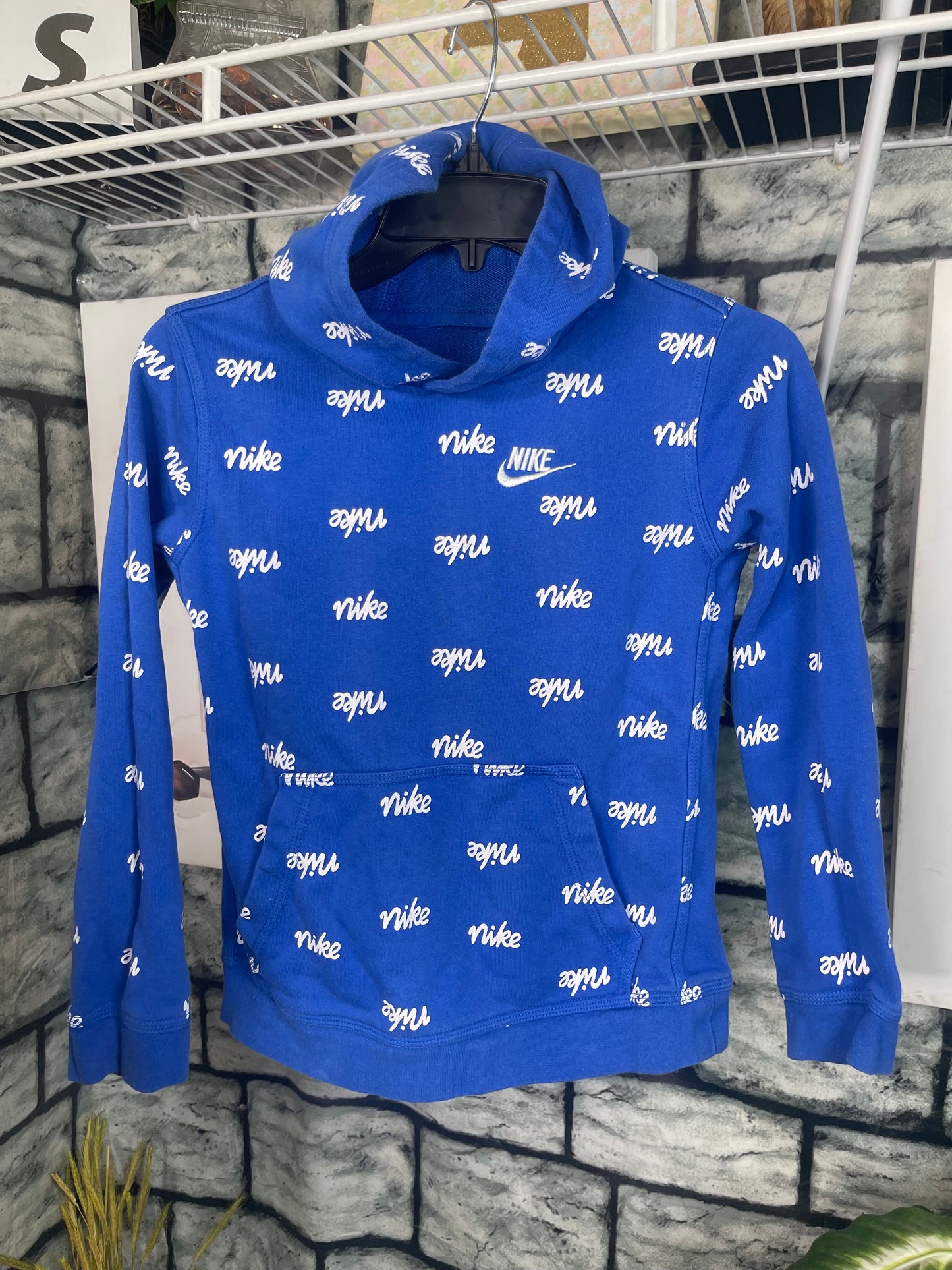 Nike Blue Hoodie Boys sz 7/8