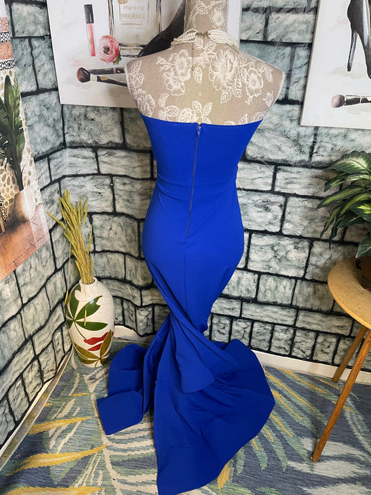Symphony Blue Formal Dress Women sz Small