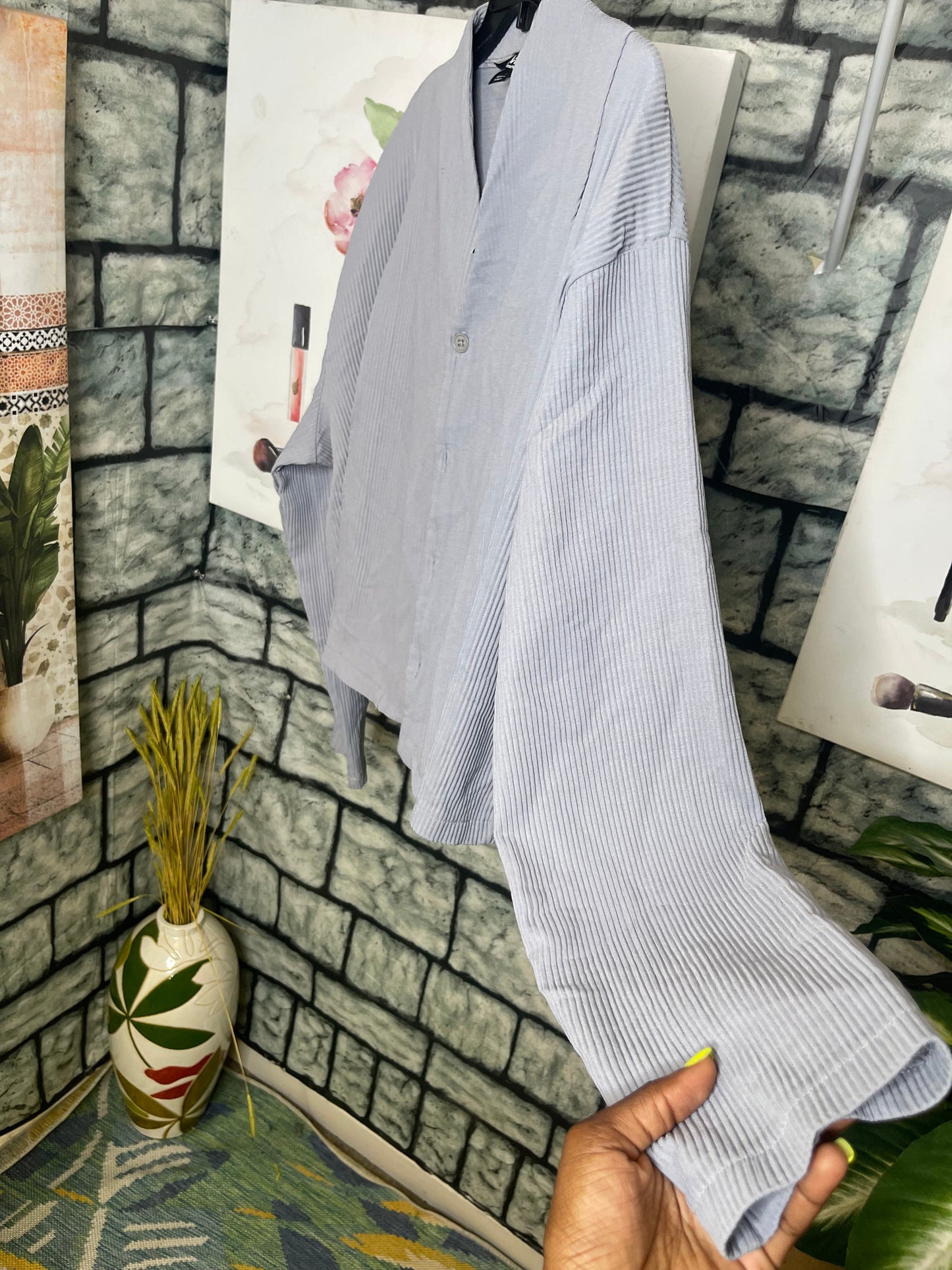 NEW BoohooMan Gray Top Men sz Small