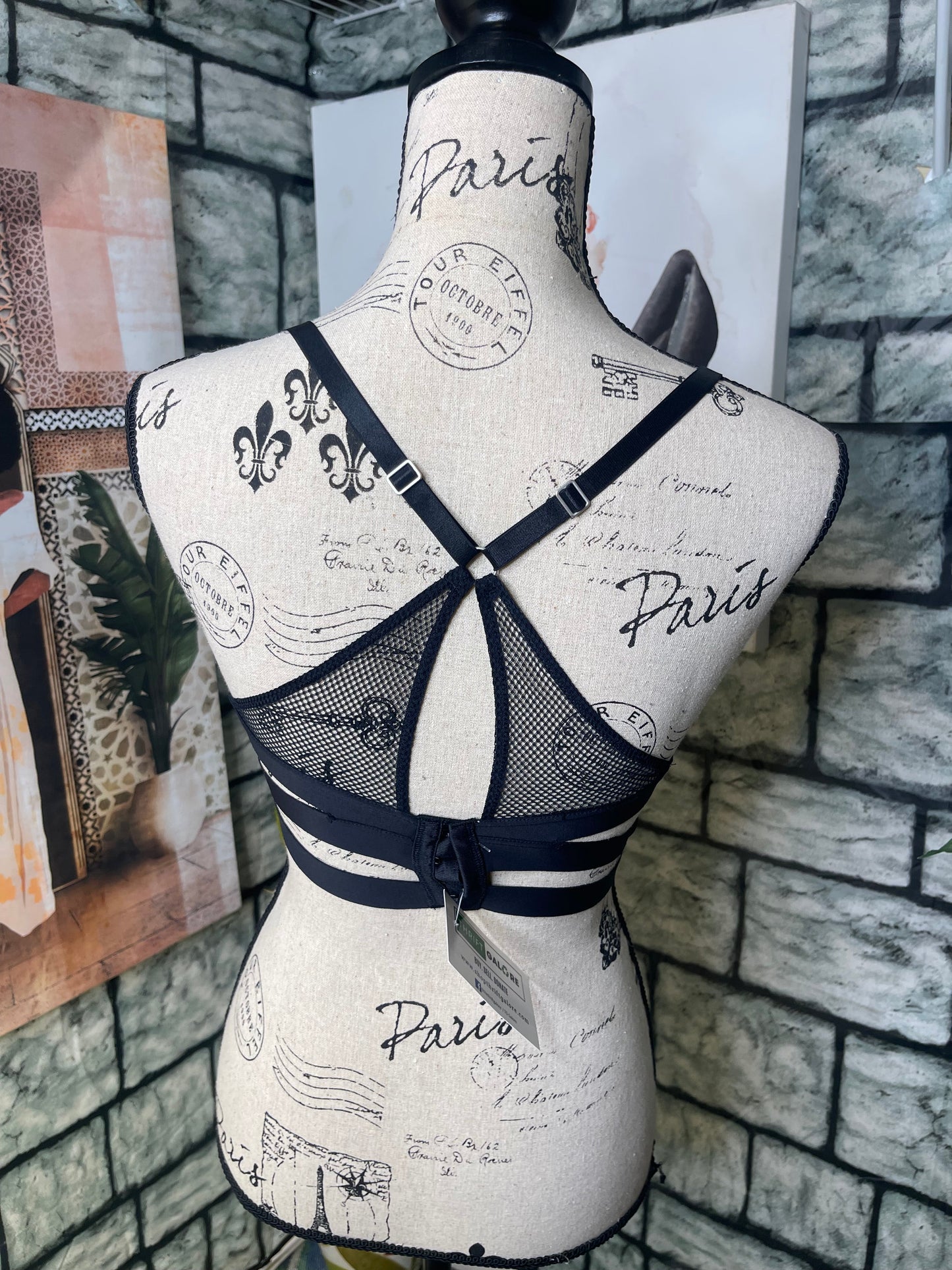 True Black Bra Women sz Large
