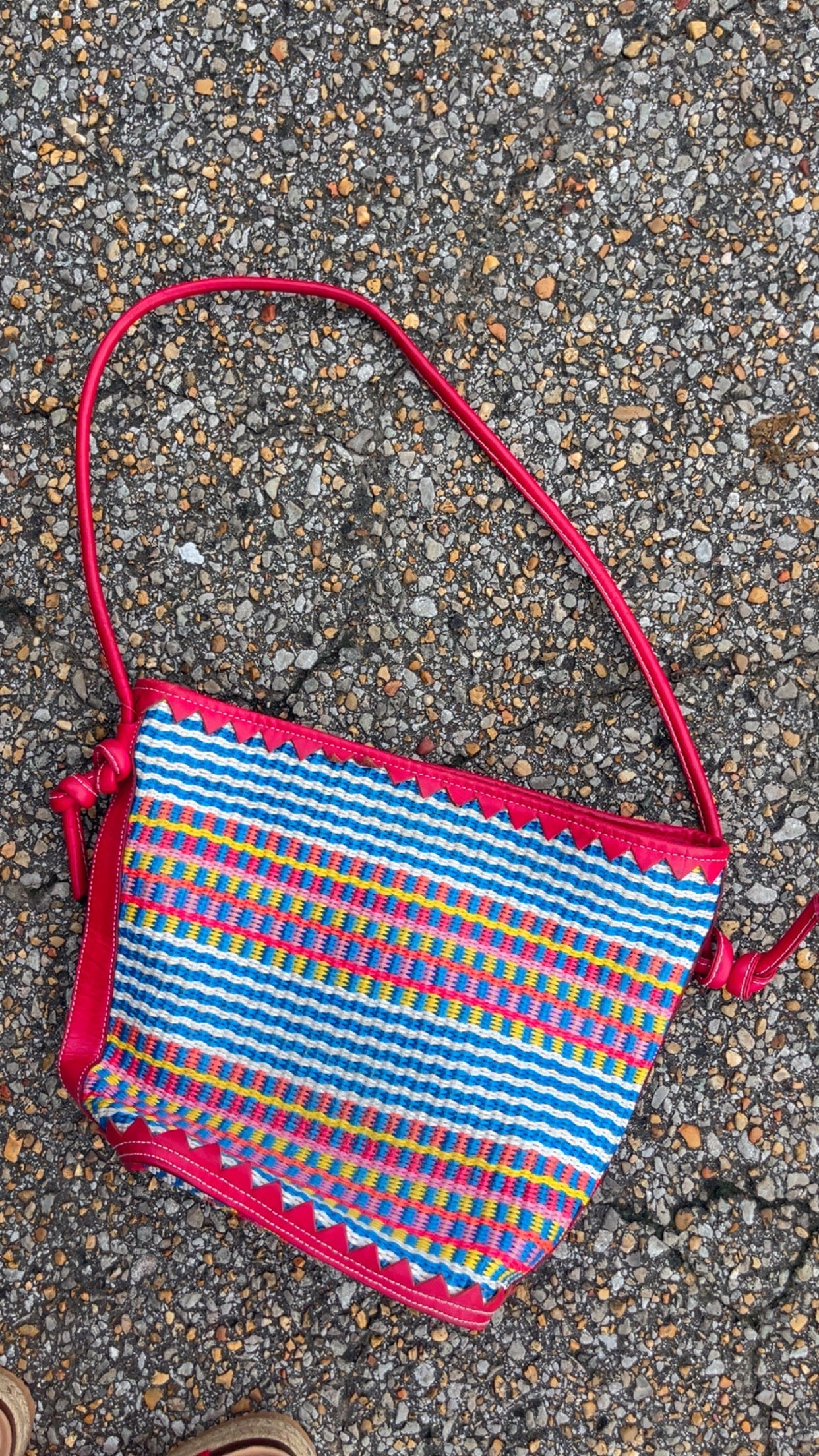 Red Print Handbag