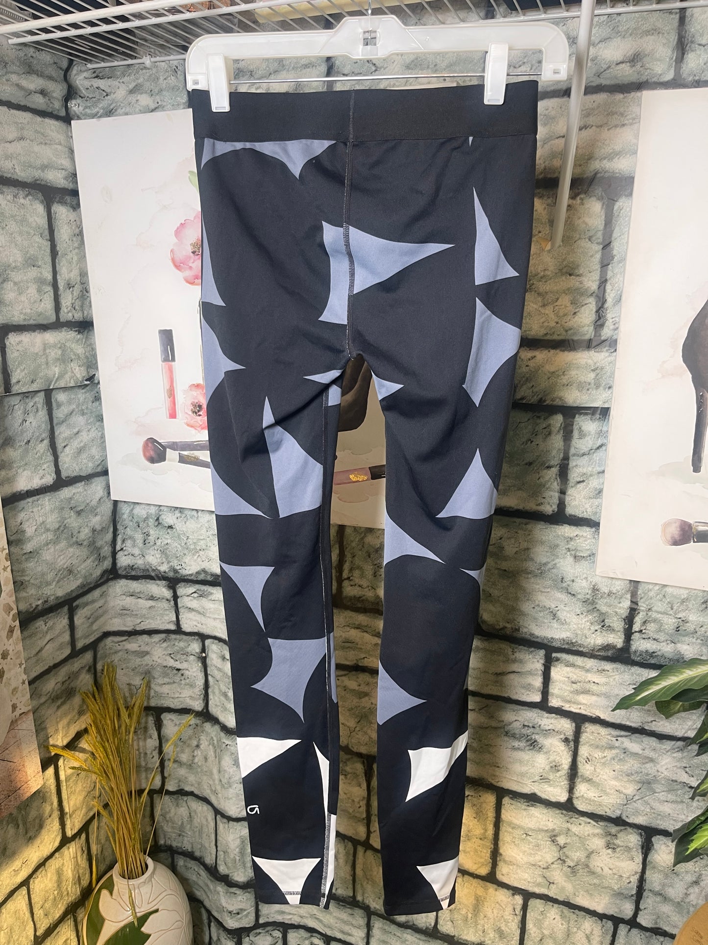 Gap Activewear Tights Black Gray Women sz Small