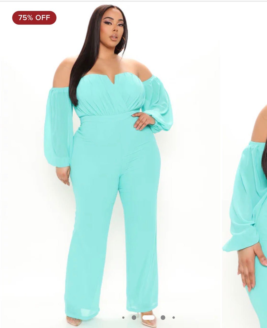 NEW Fashion Nova Blue Jumpsuit Women sz 3XL