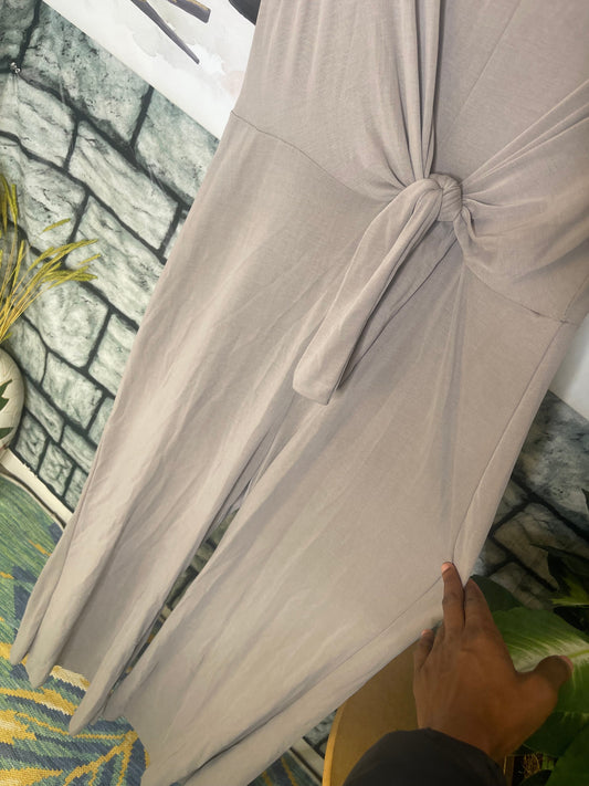 NEW Andree Gray Jumpsuit Women sz Small