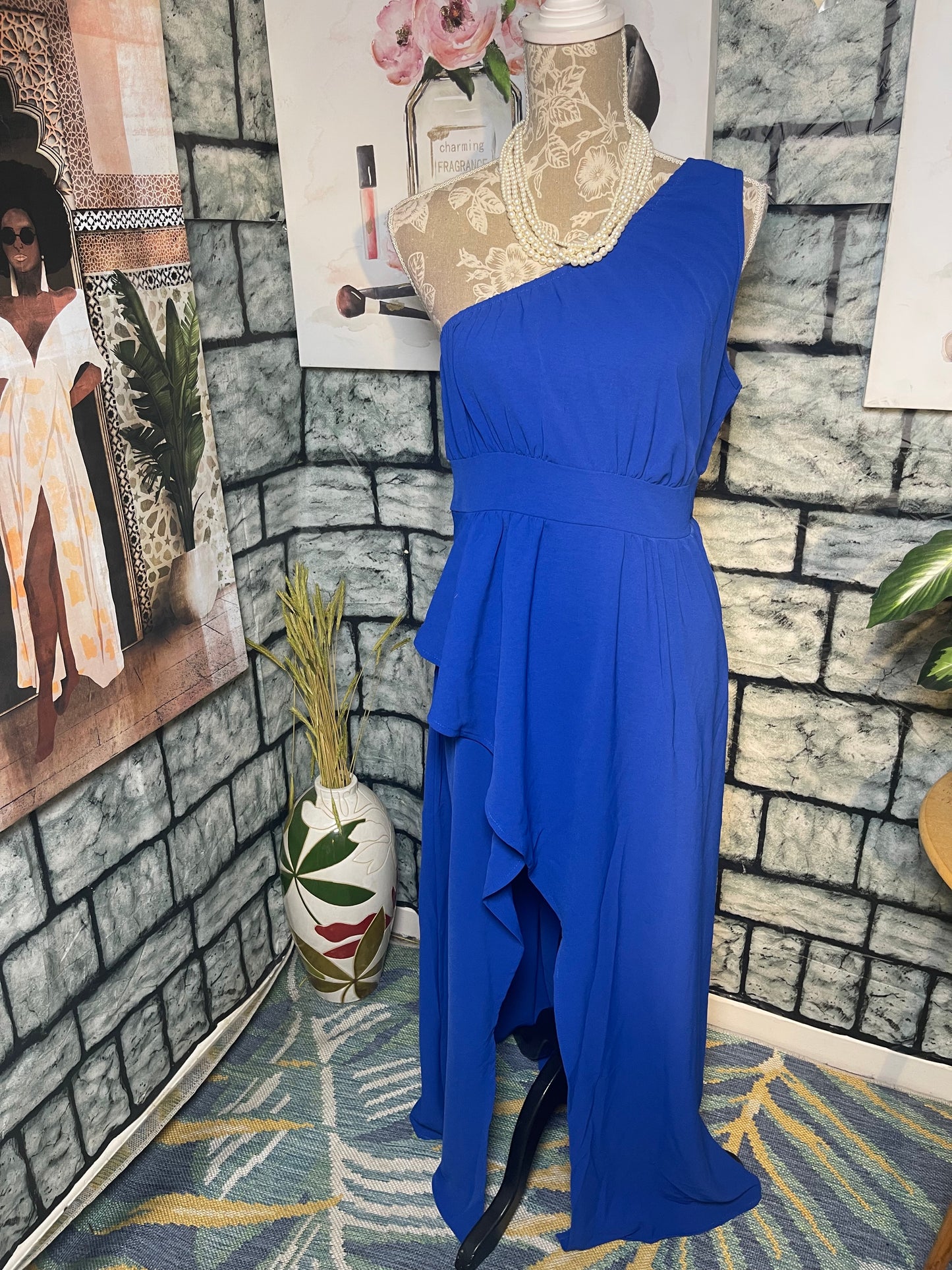 Shein Blue Dress Women sz 0XL