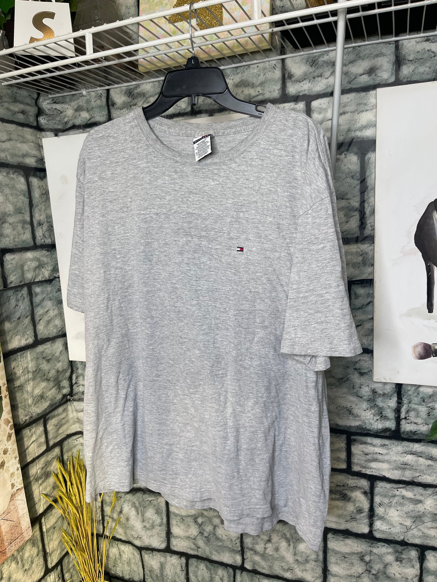 Tommy Hilfiger Gray Shirt Men sz XL