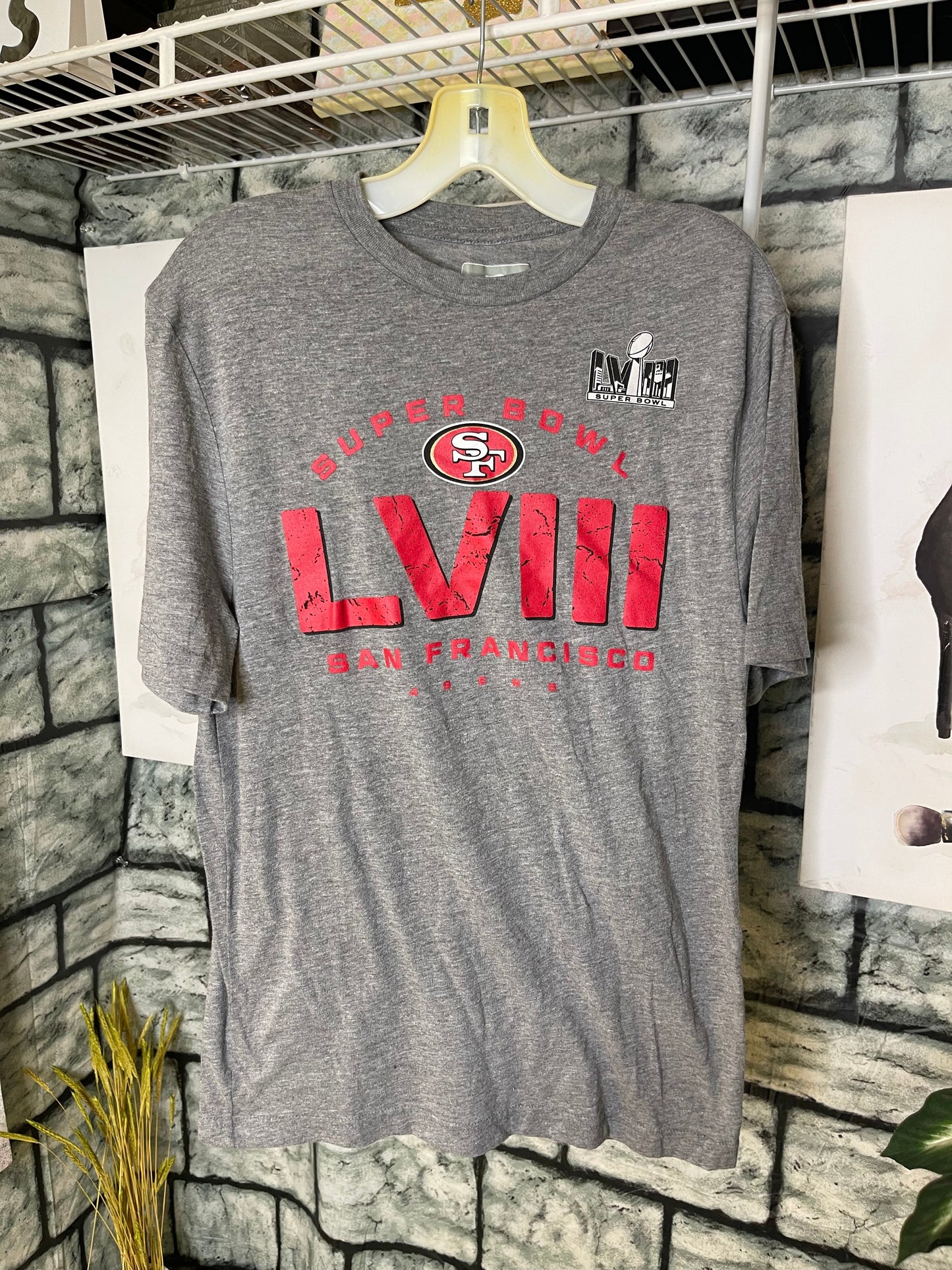 Fanatics 49er Gray Shirt Women sz Small