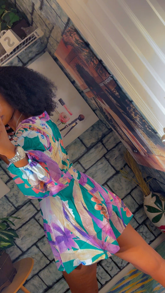 NEW Green Purple Romper