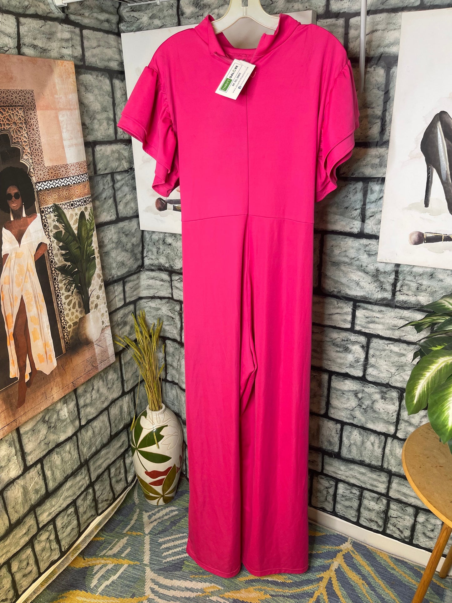 Pink Jumpsuit Women sz 3XL