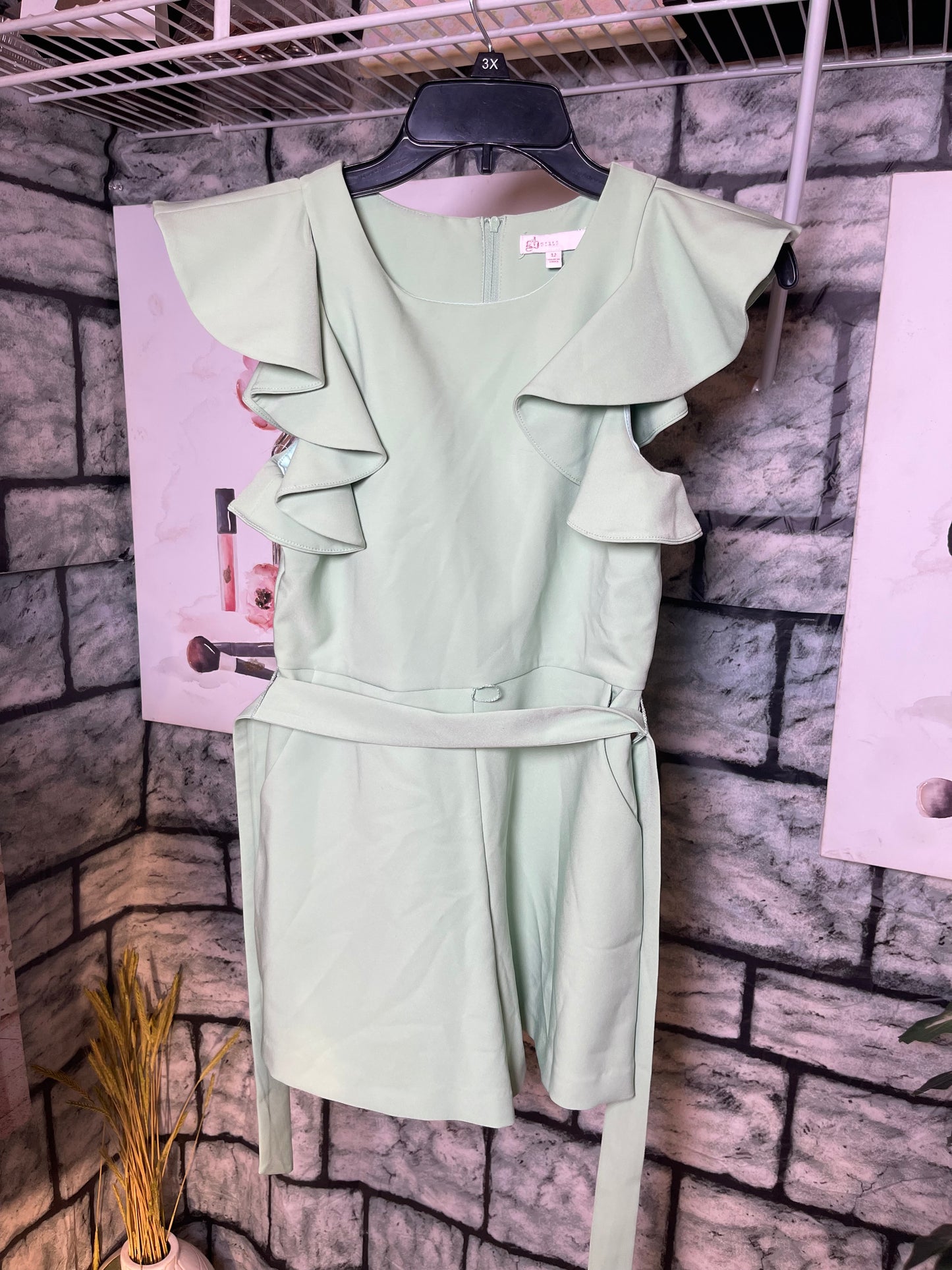 GB Girls Green Romper Girls sz 12
