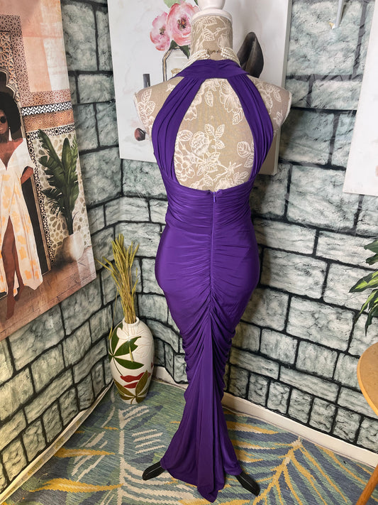 Jessica McClintock Purple Dress Women sz 8