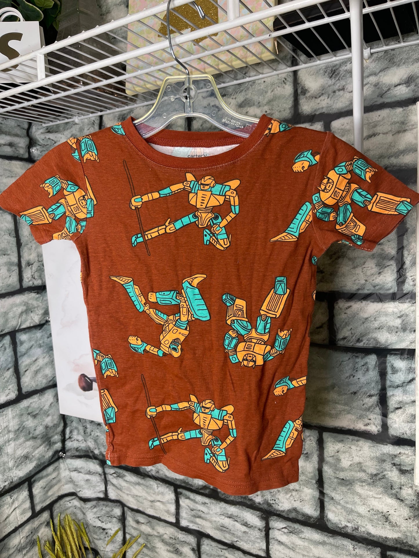 Carter's Brown Shirt Boys sz 8