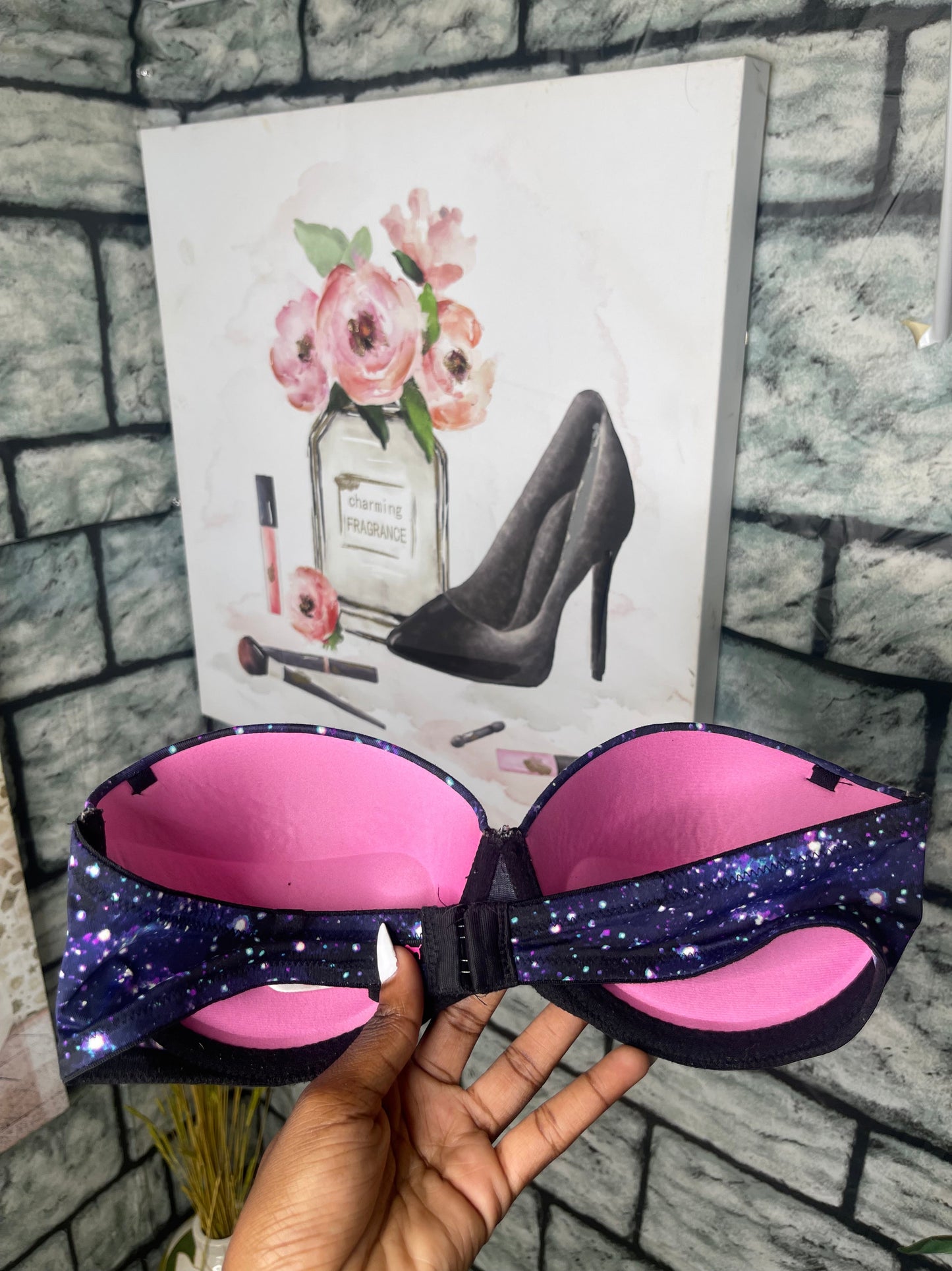 Victoria Secret Blue Star Bra Women sz 34C