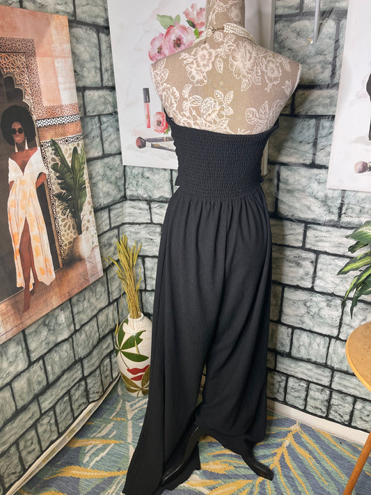 Streetwear Society Black Jumpsuit Women wz XL