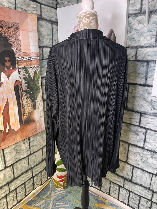 Shein Black Oversize Blouse Women sz Large