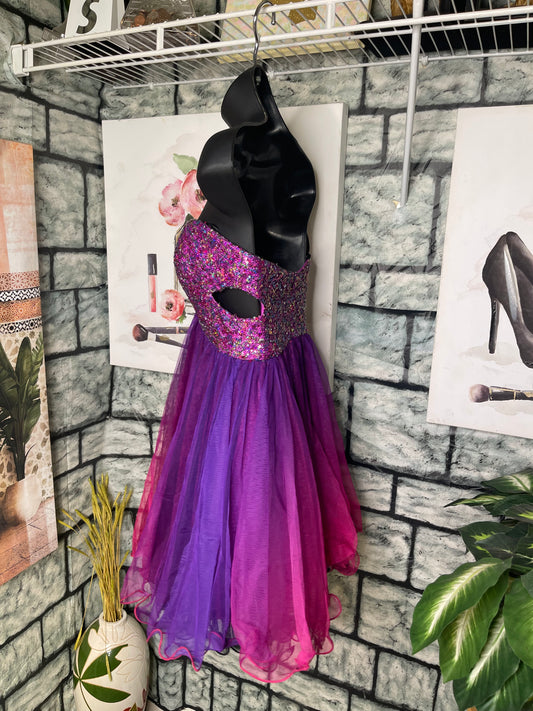 Blondie Purple Dress Women sz 3