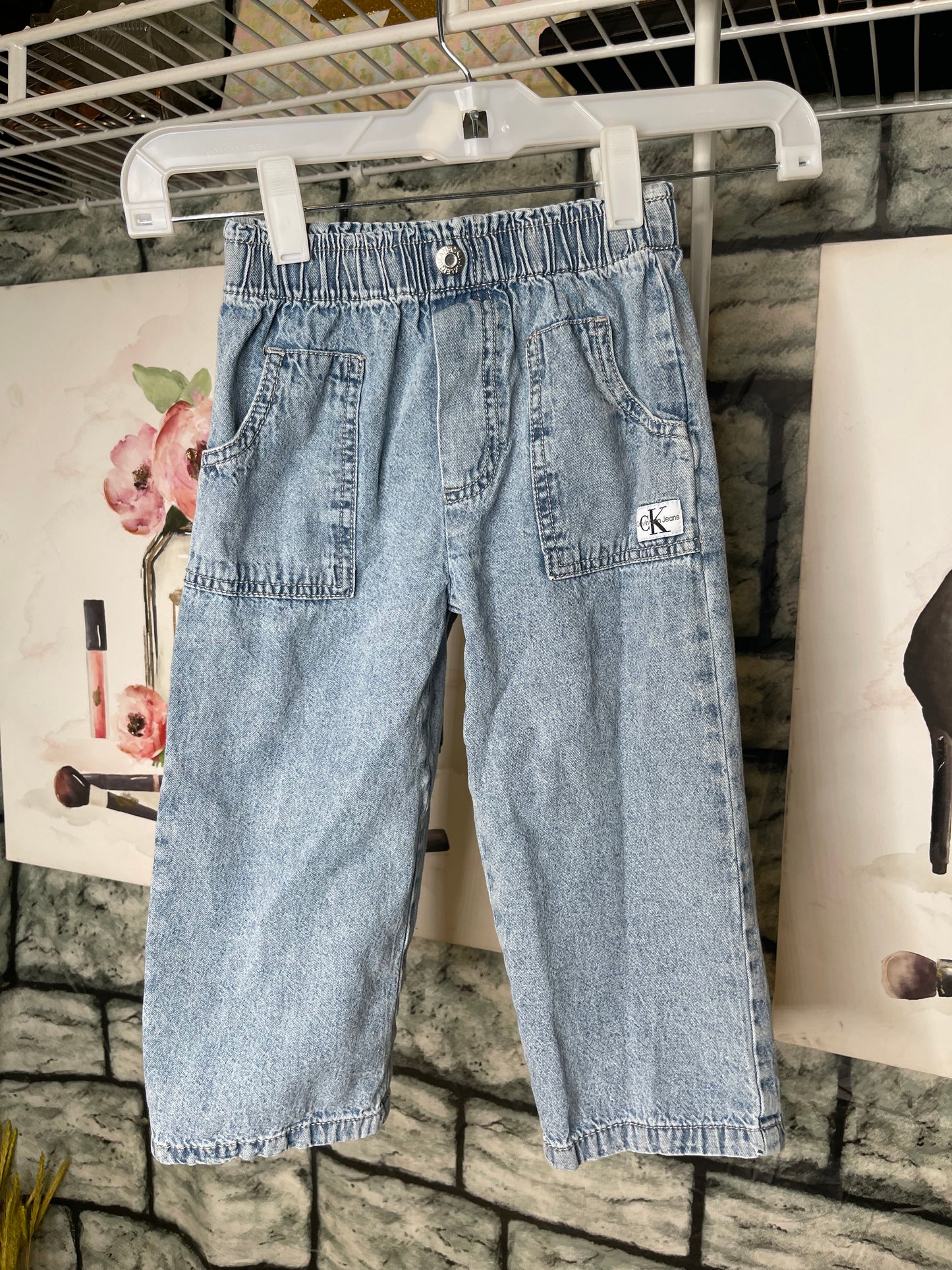 Calvin Klein Blue Jeans Girls sz 3T