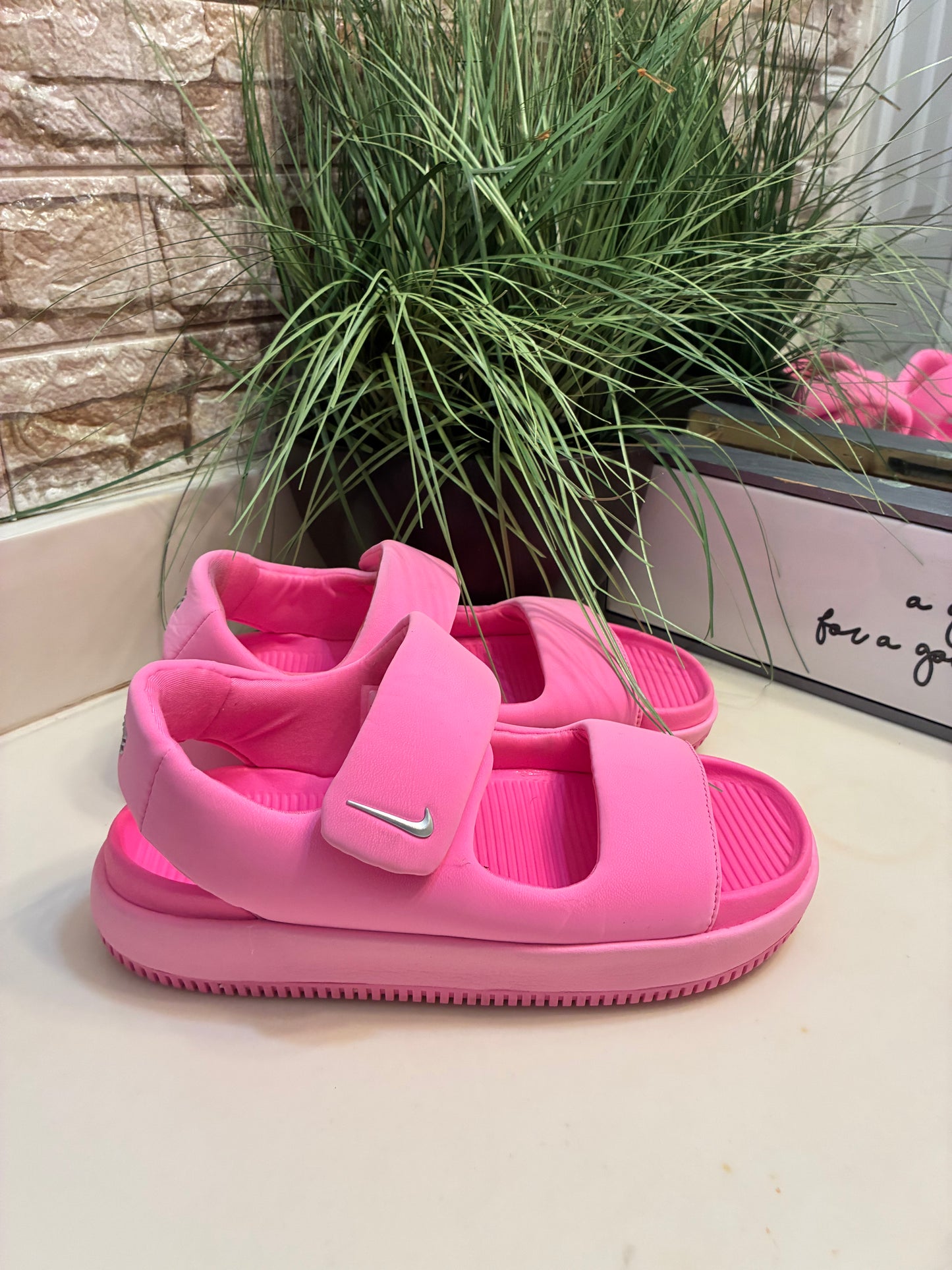 Nike Pink Sandals Women sz 9