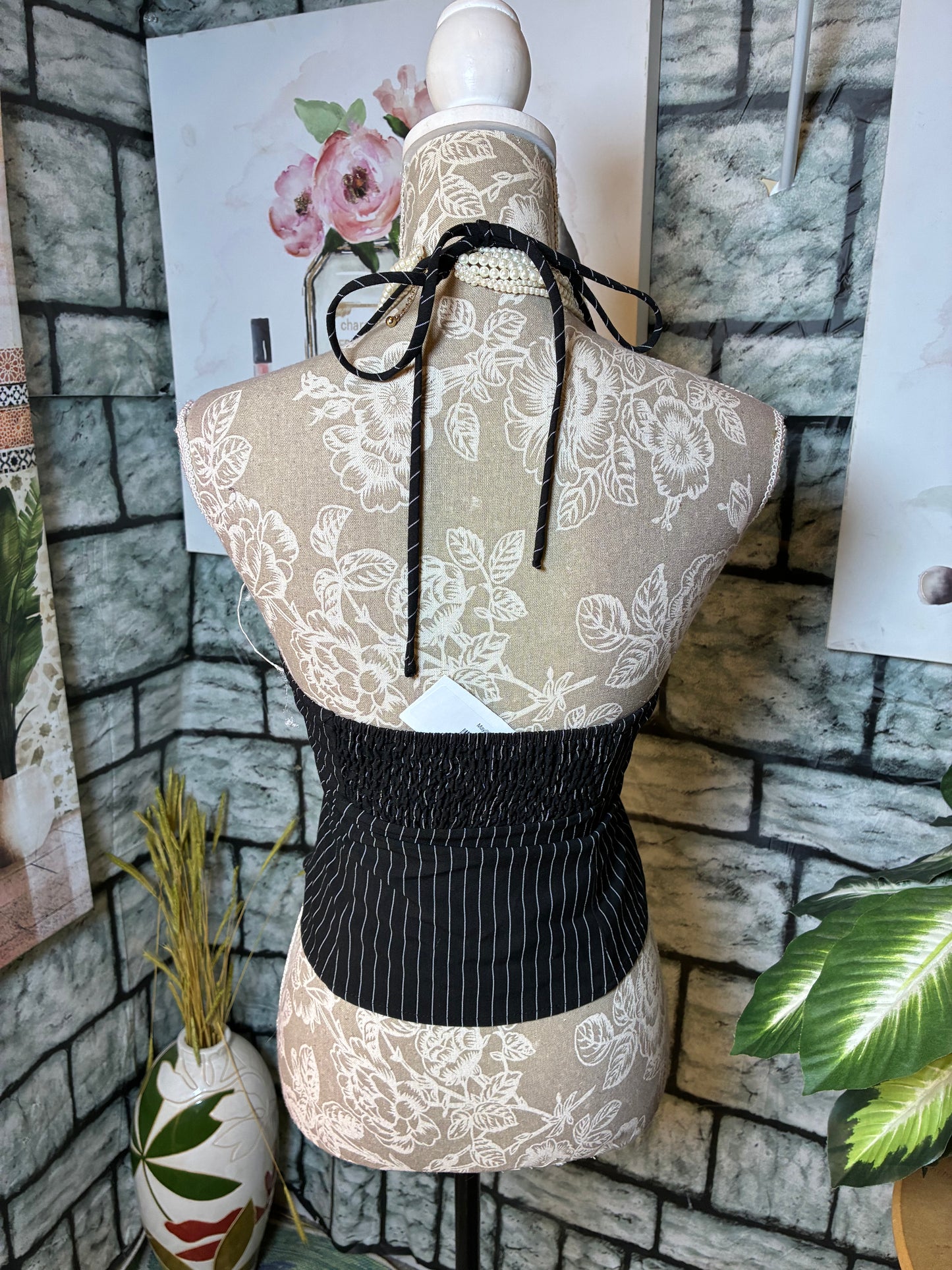 Princess Polly Black White Blouse Women sz 4