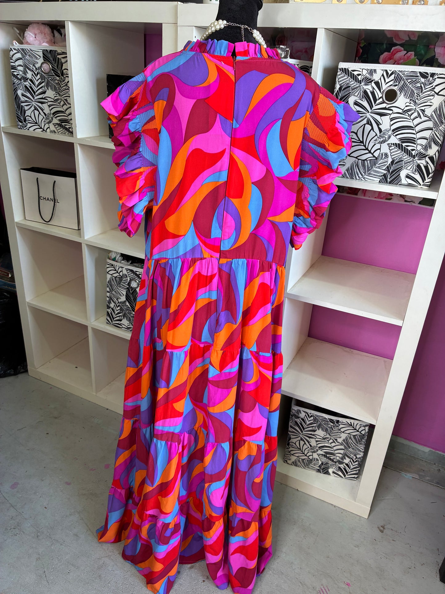 Colorful Dress Women sz 2XL