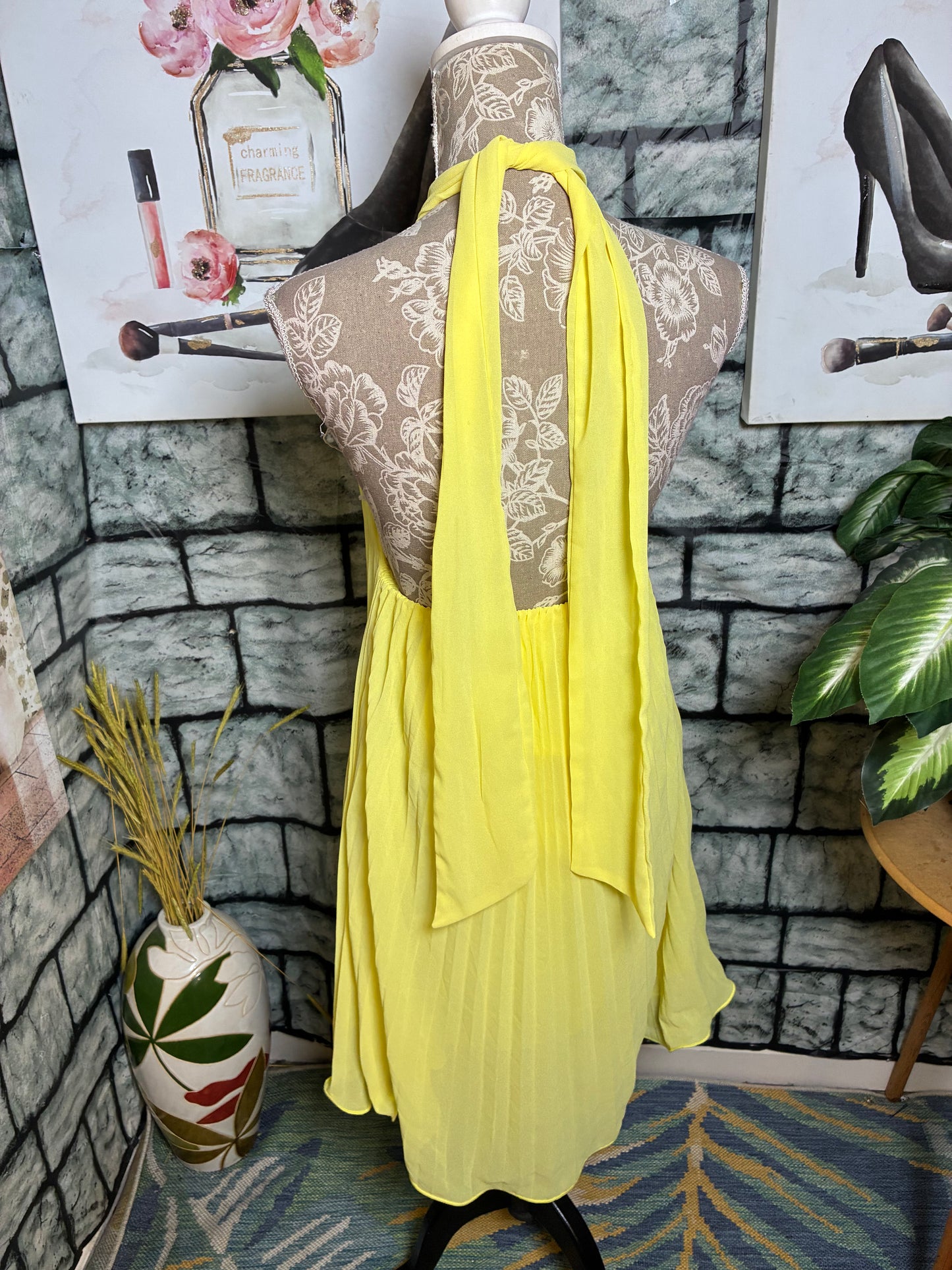 Yellow Dress Women sz Medium