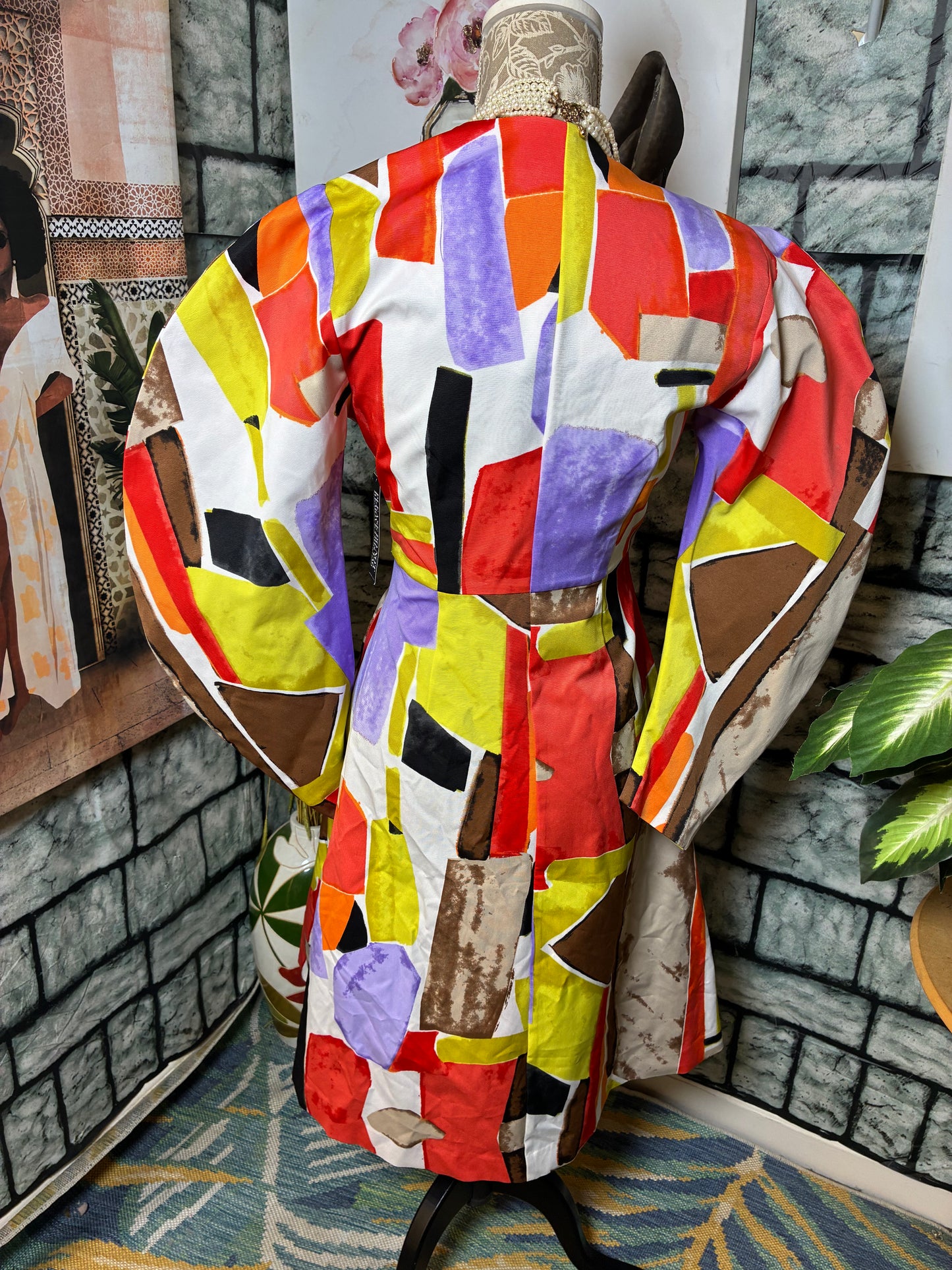 NEW New York & Co Colorful Dress Women sz Small