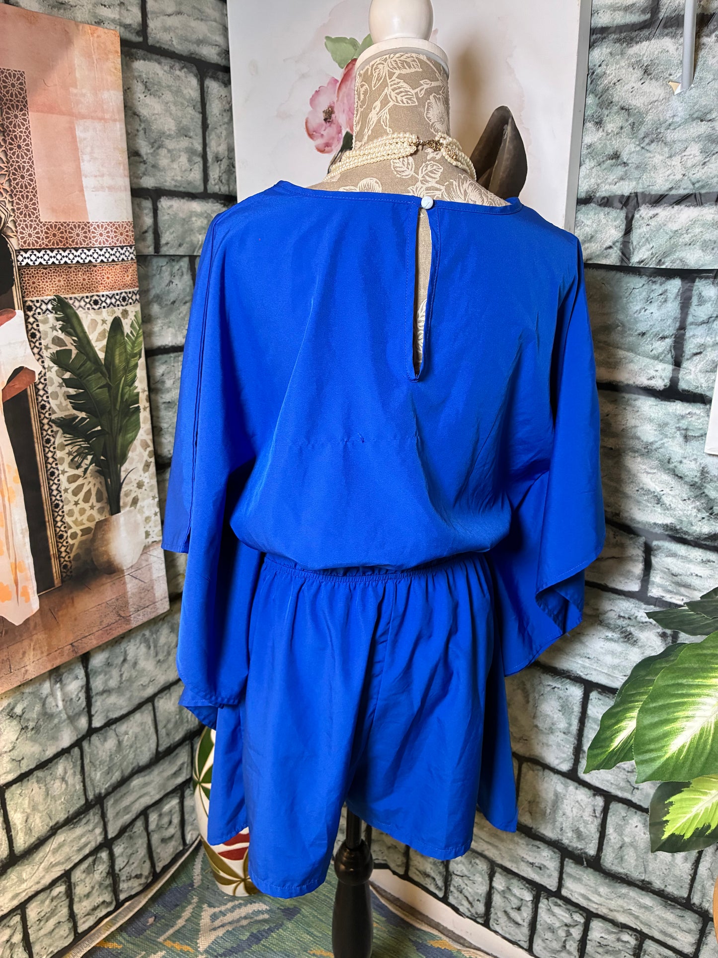 Grawell Blue Romper Women sz Large