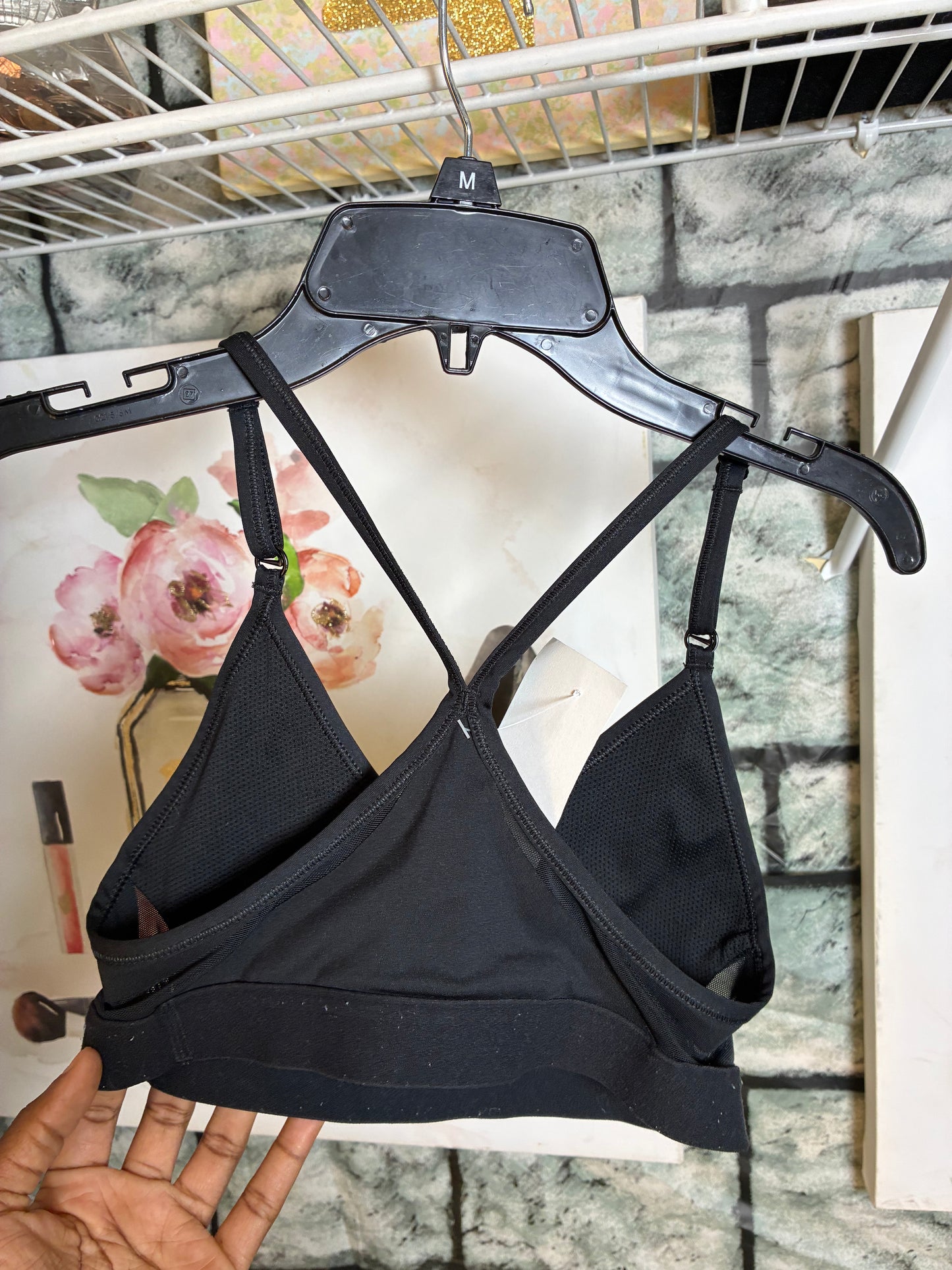 Nike Black Sports Bra Women sz XS