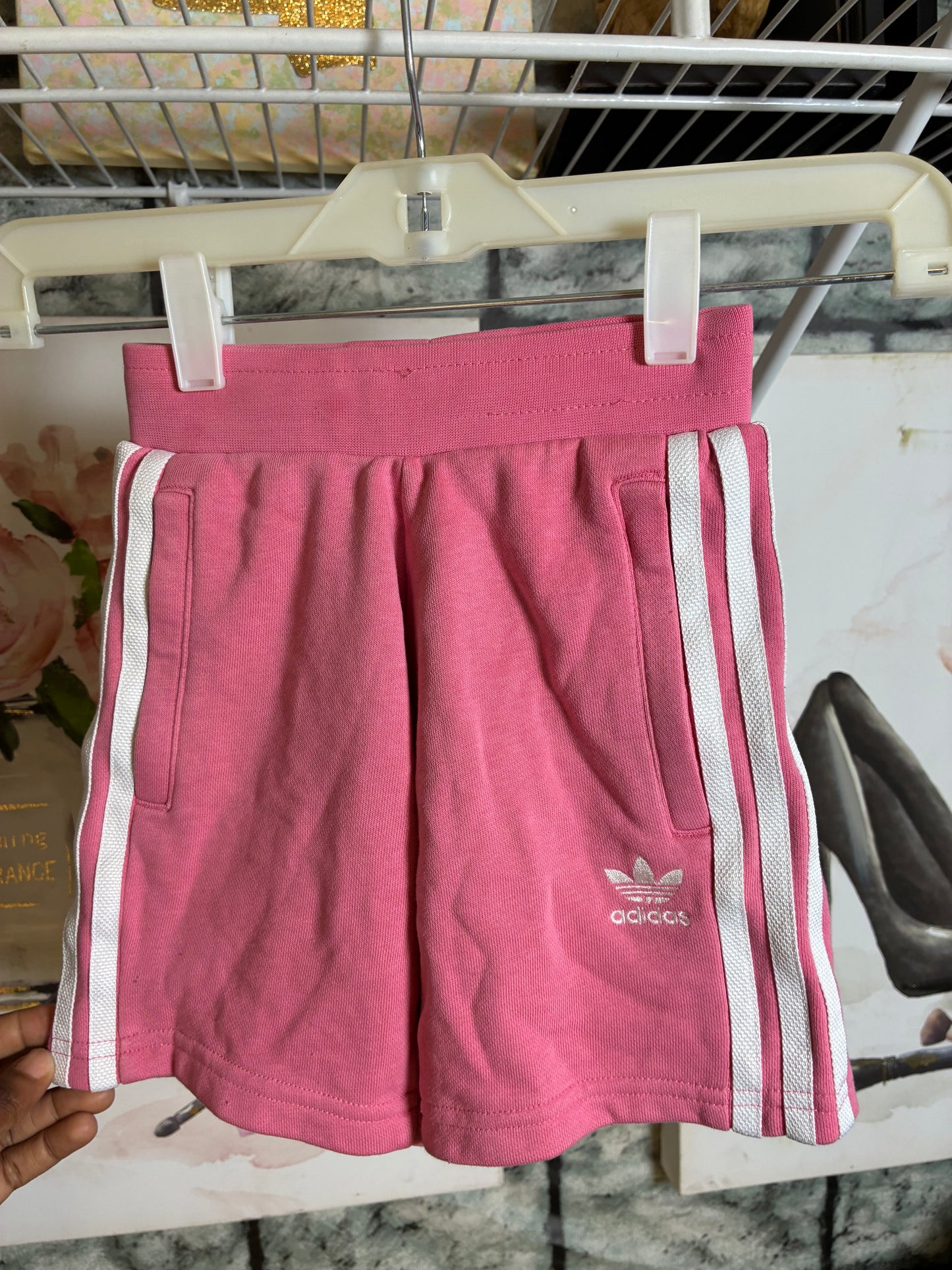 Adidas Pink Shorts Girls sz 5