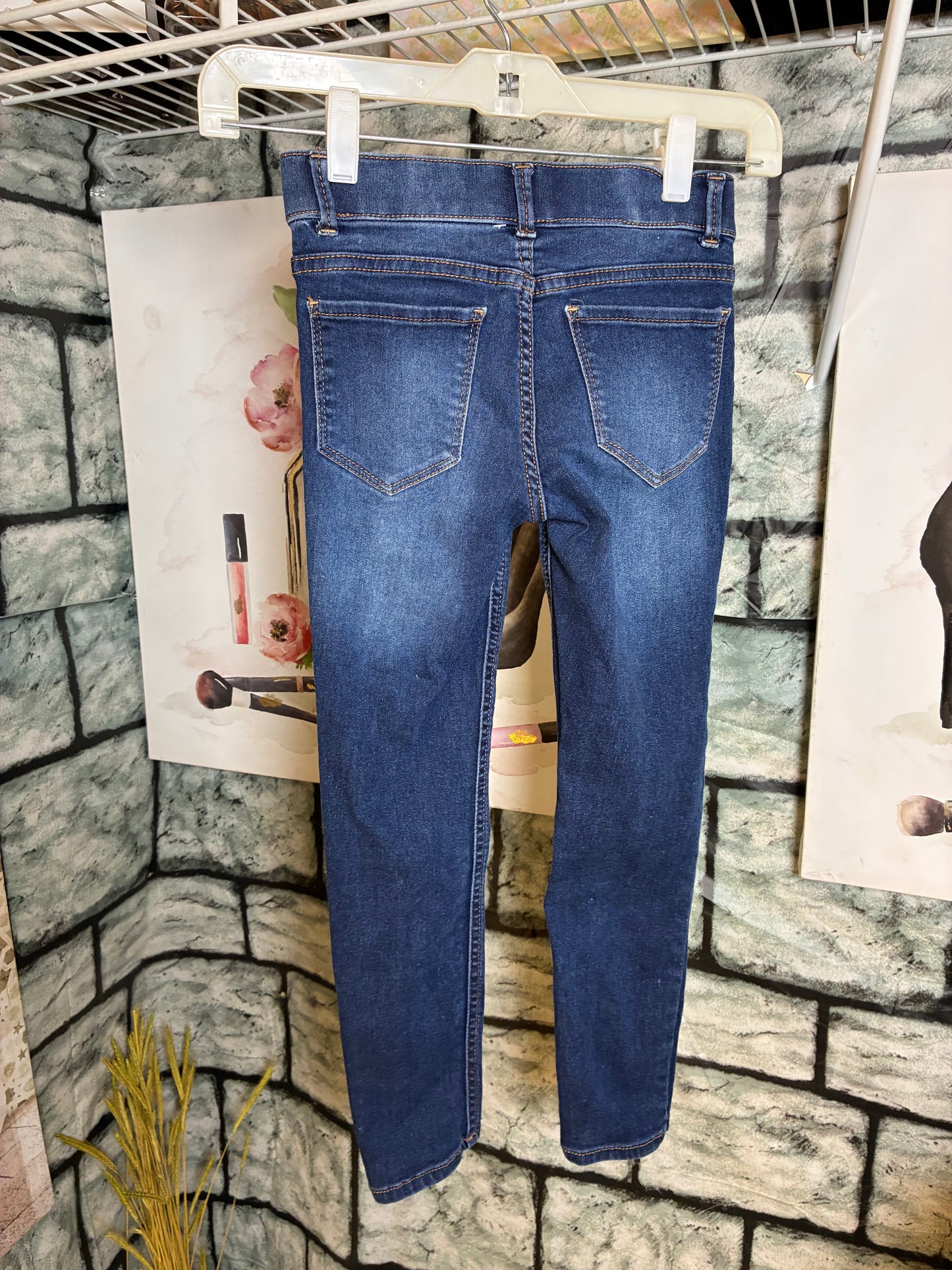 Wonder Nation Blue Denim Pants Girls sz 7/8