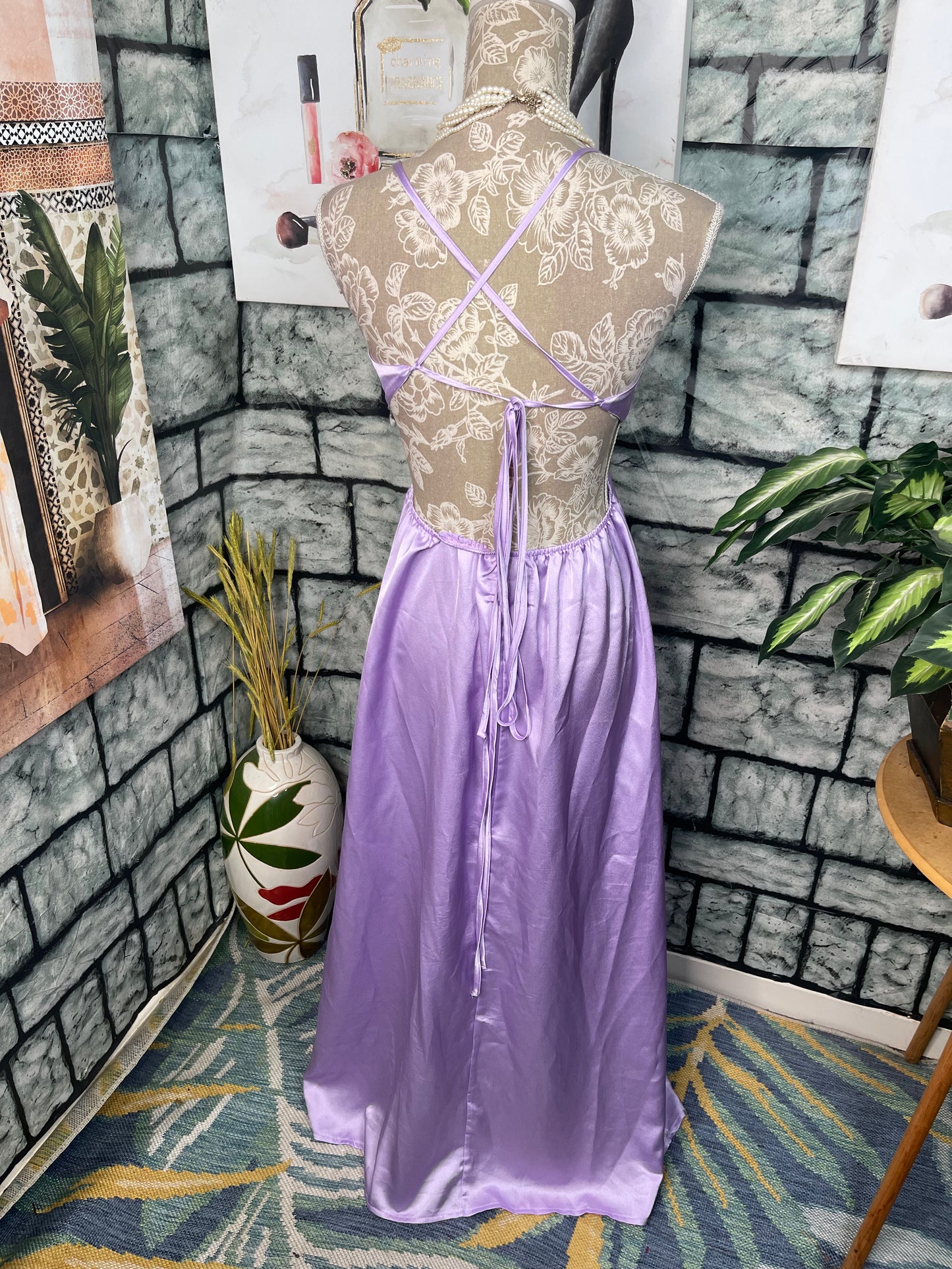 Hello Molly Purple Dress Women sz Medium
