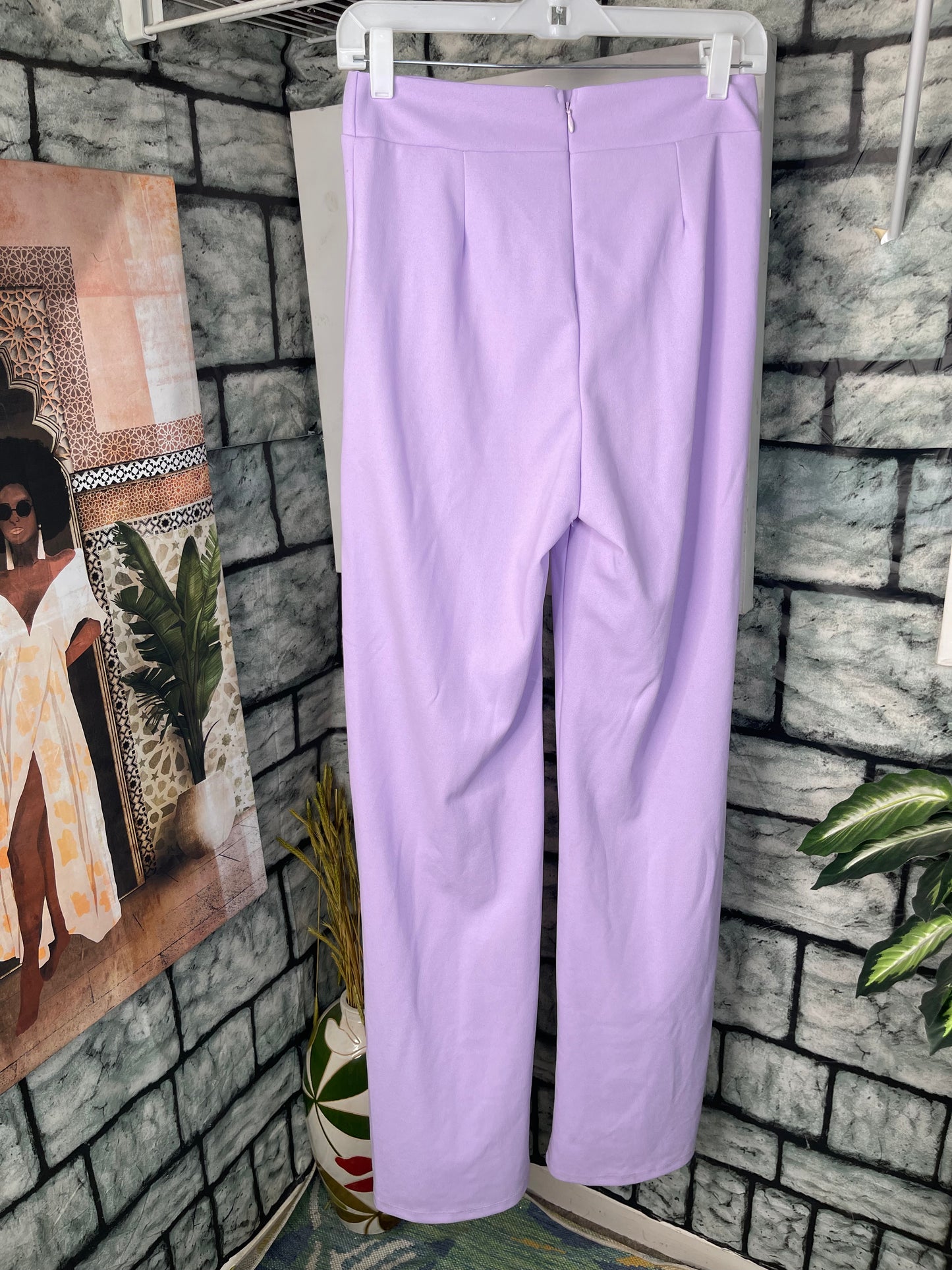 NEW Canvas Purple Pants Women sz Large