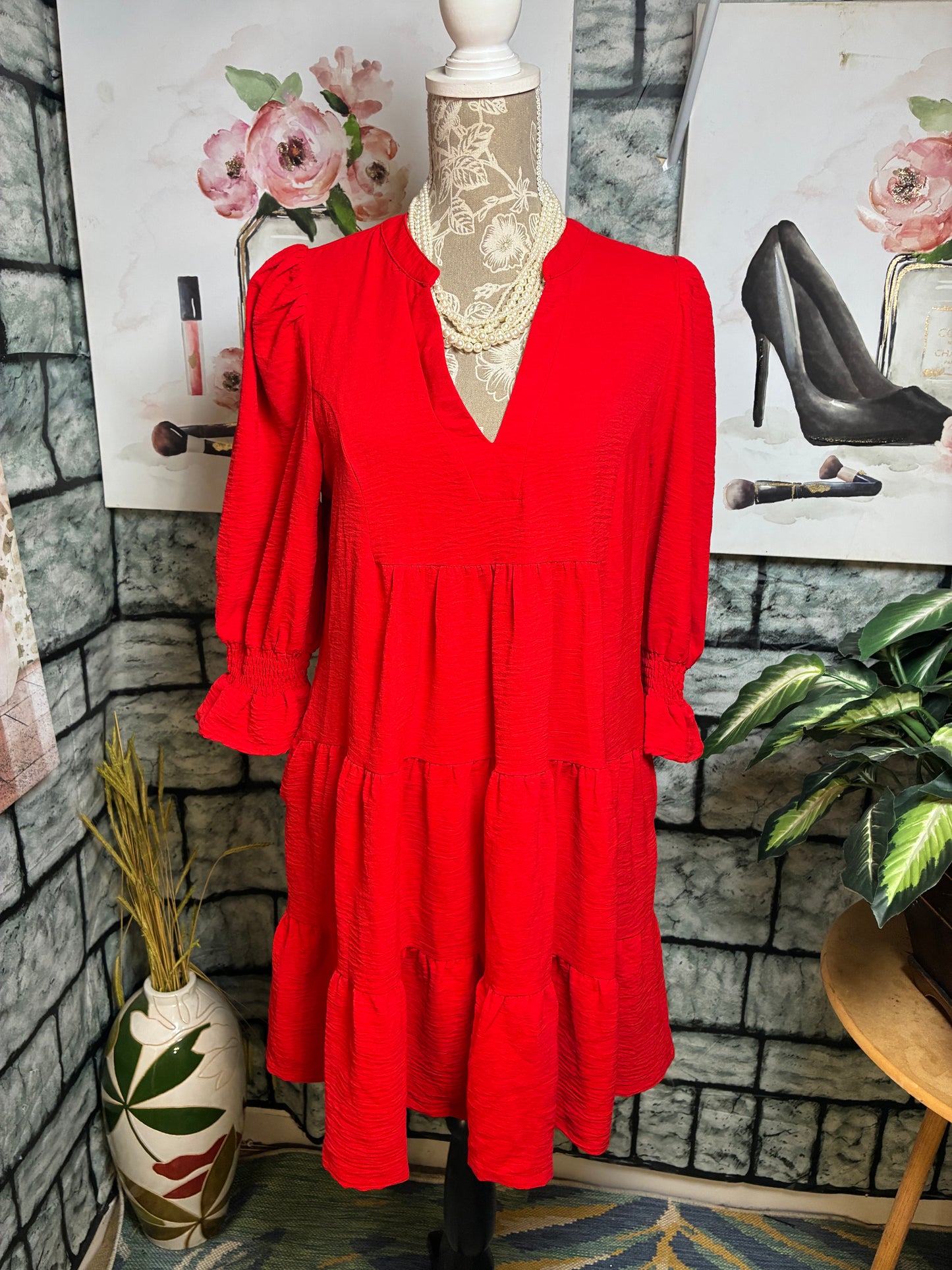 NEW Umgee Red Dress Women sz Small