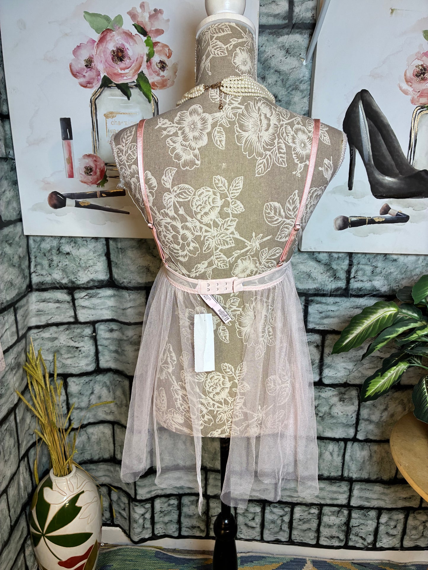 Victoria Secret Pink Lingerie Top Women sz Small