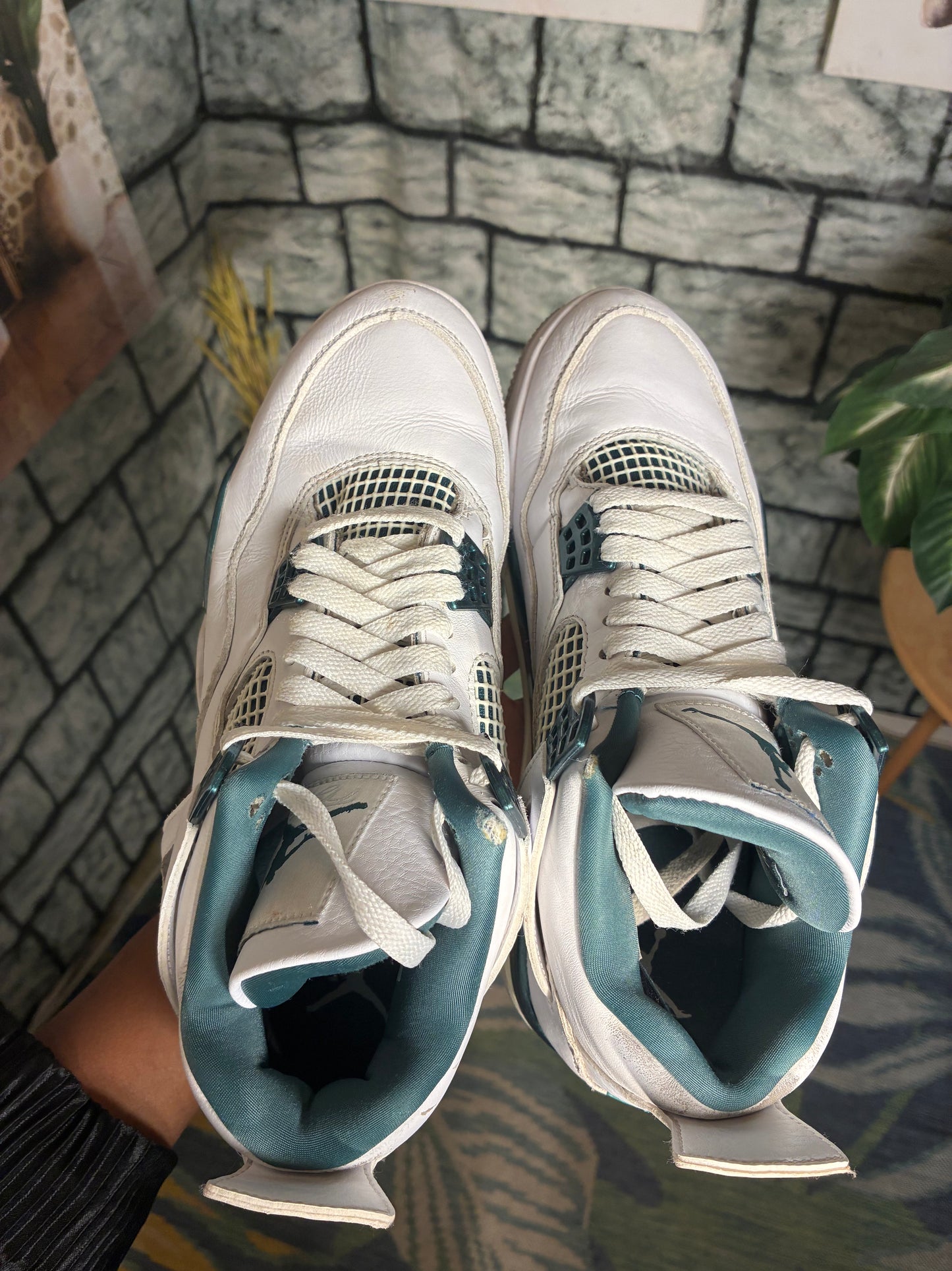 Air Jordan White Green Men sz 8