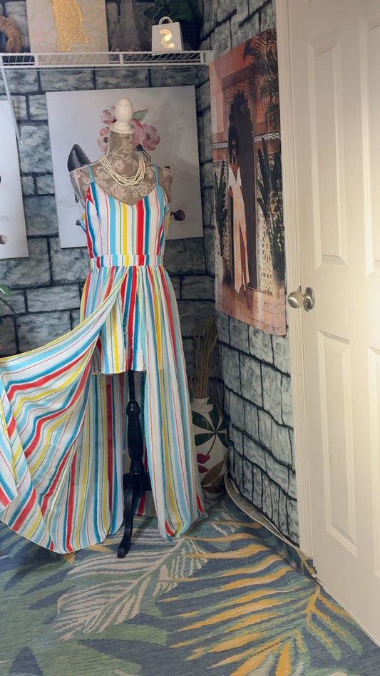 XOXO Colorful Romper Women sz XL