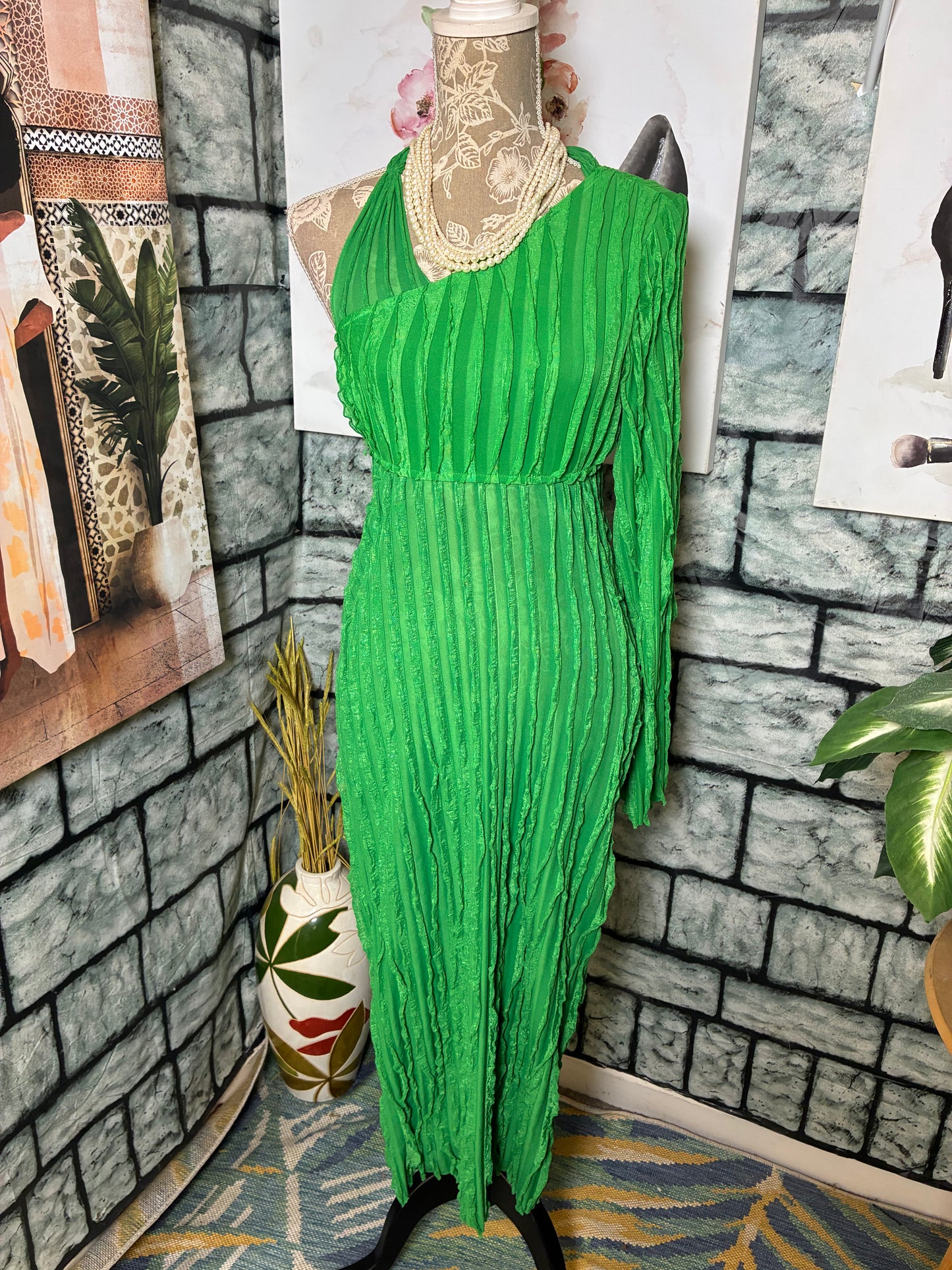 Shein Green Dress Women sz Medium