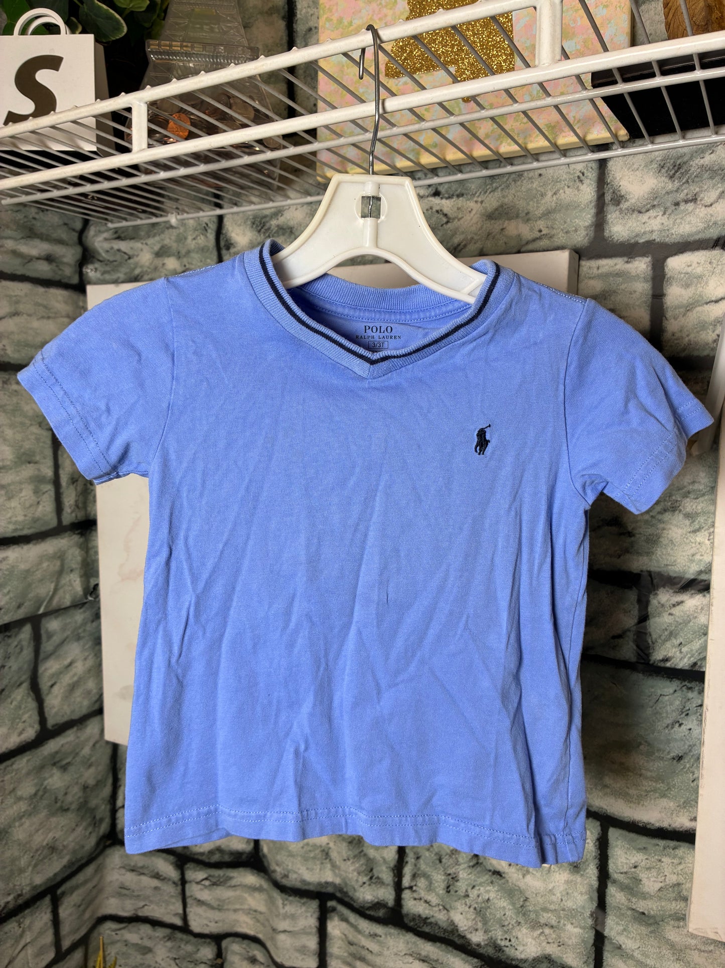 Ralph Lauren Blue Shirt Boys sz 3