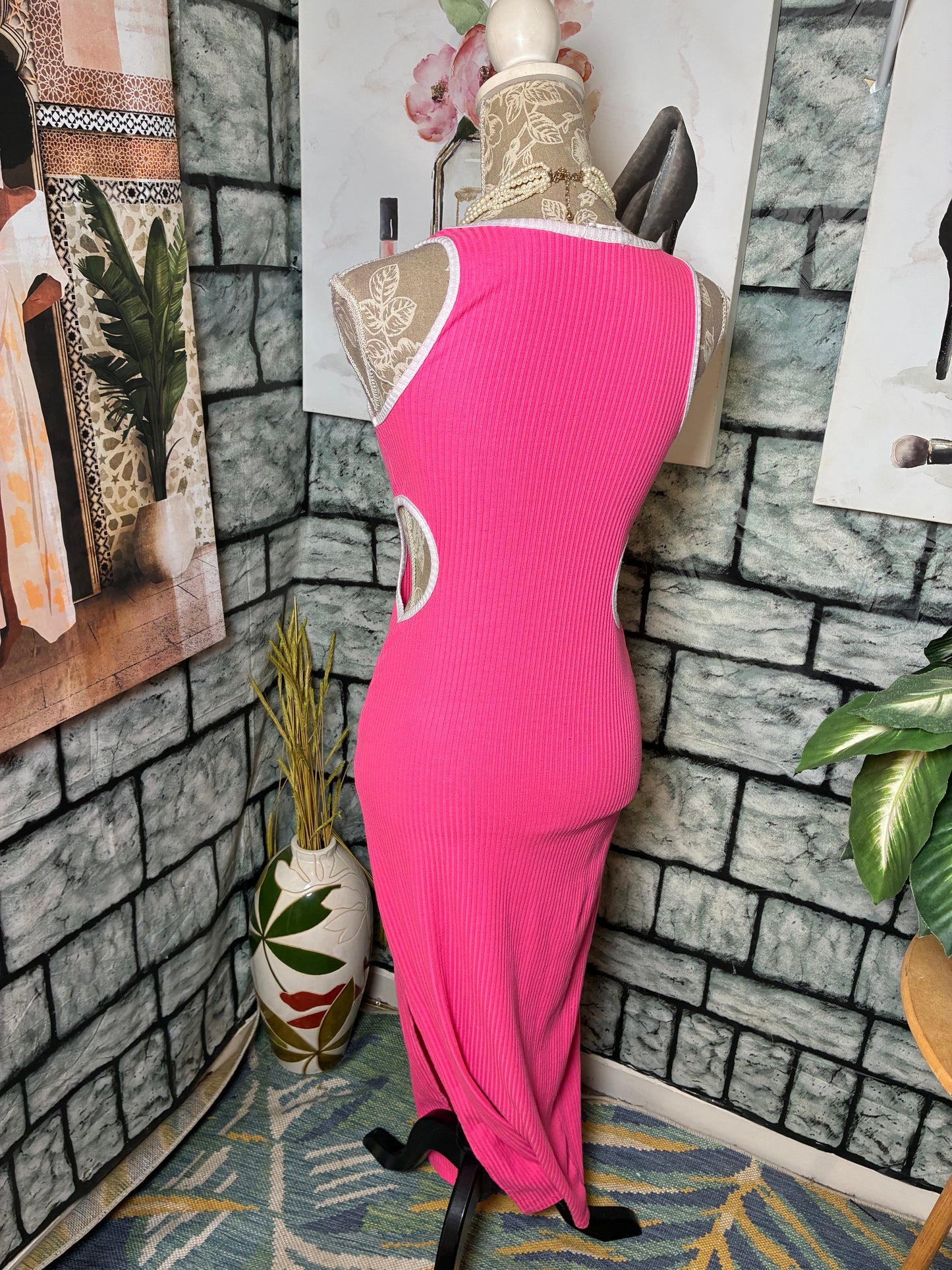 Jolie & Joy Pink Dress Women sz Medium