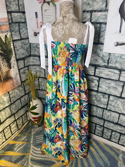 Jolie & Joy Colorful Dress Women sz Medium
