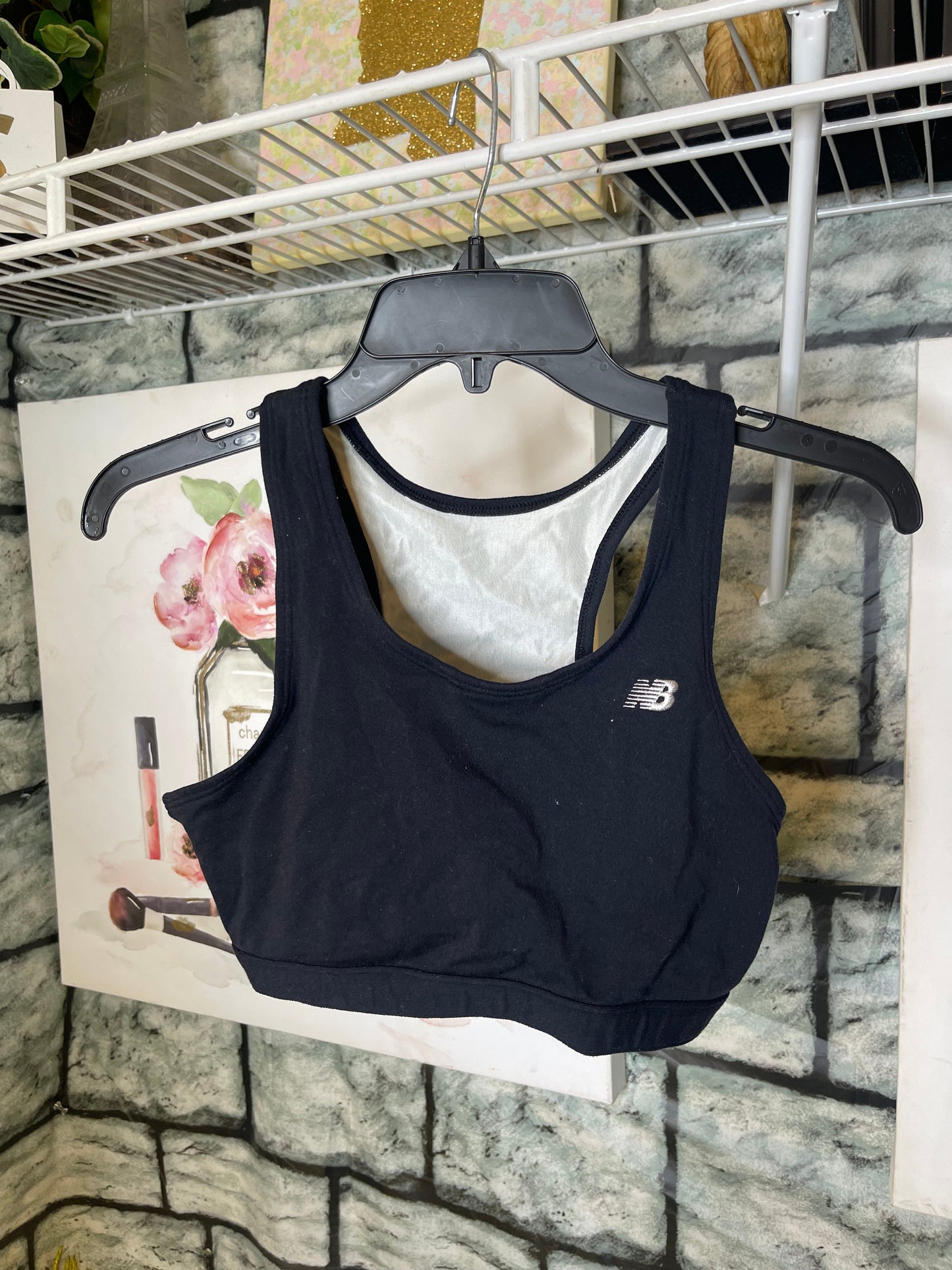 New Balance Black Sports Bra Women sz Small