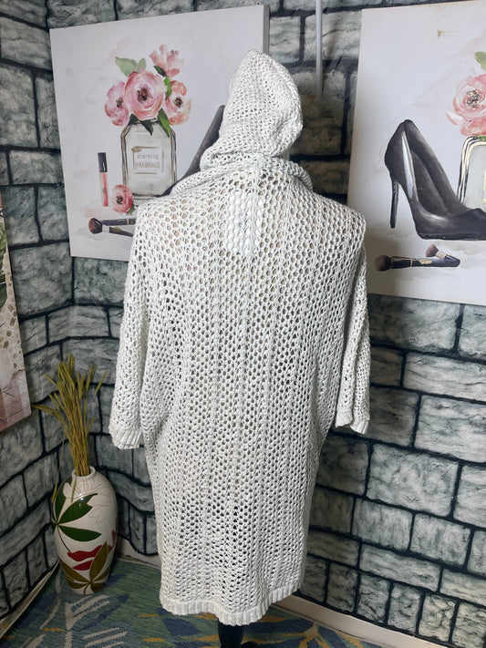 Ecote Off White Cardigan Women sz Large