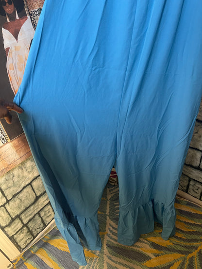 NEW Blue Jumpsuit Women sz 2XL