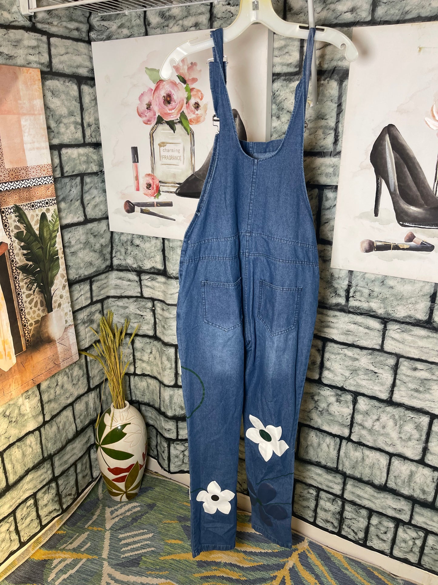 Denim Coverralls Women sz Small