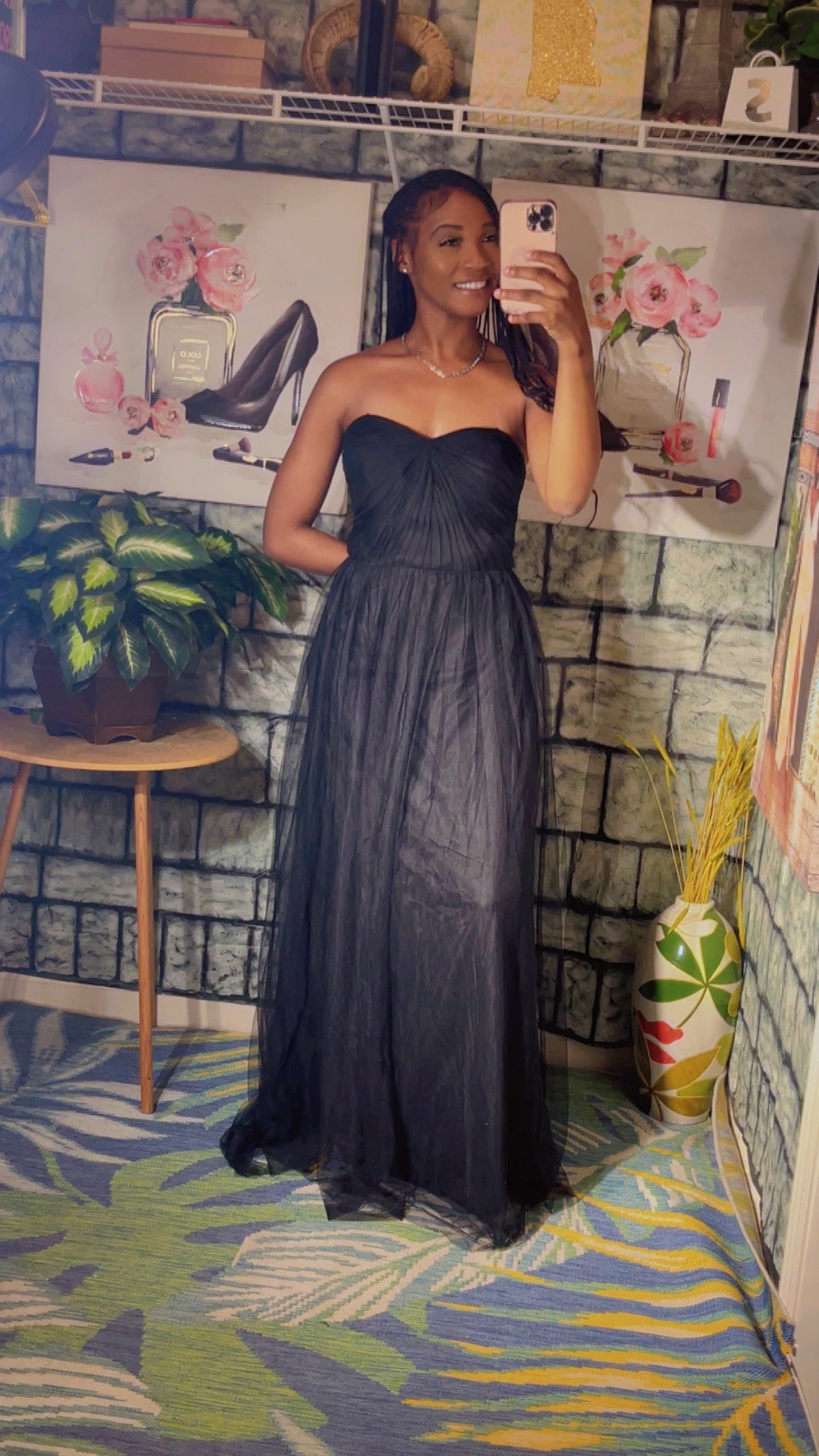 Adrianna Papell Black Formal Dresss Women sz 12