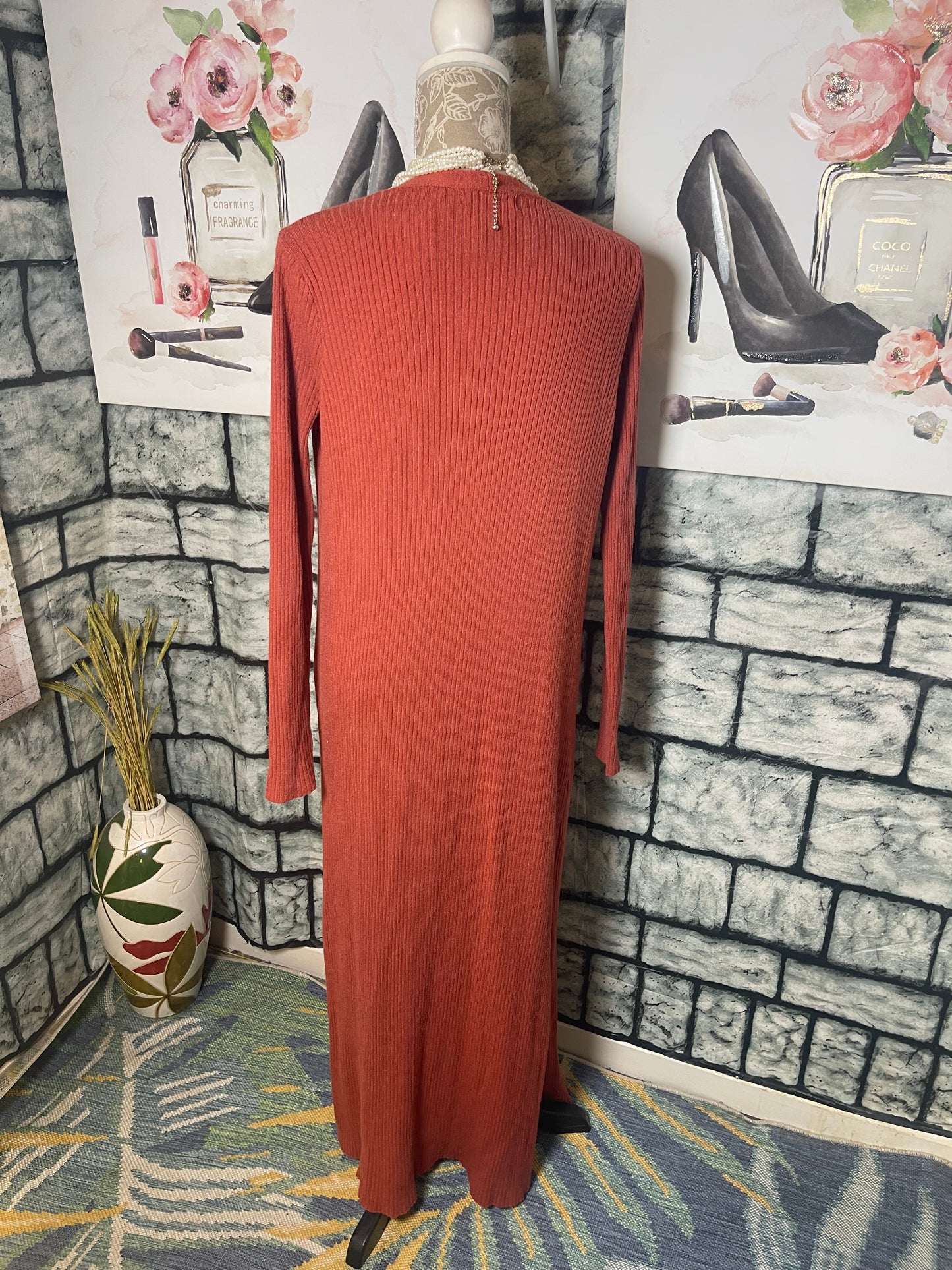 Lulus Orange Cardigan Women sz Medium