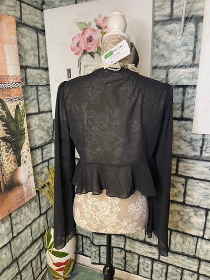 Shein Black Blouse Women sz Medium