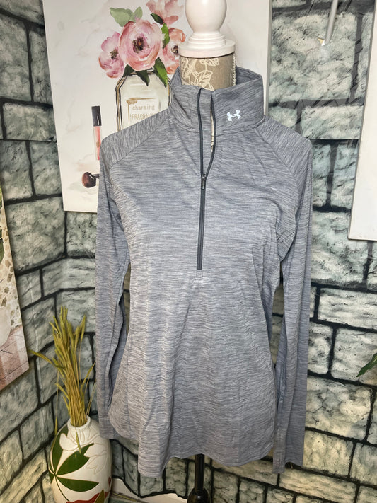 Under Armour Gray Pullover Top Women sz Large